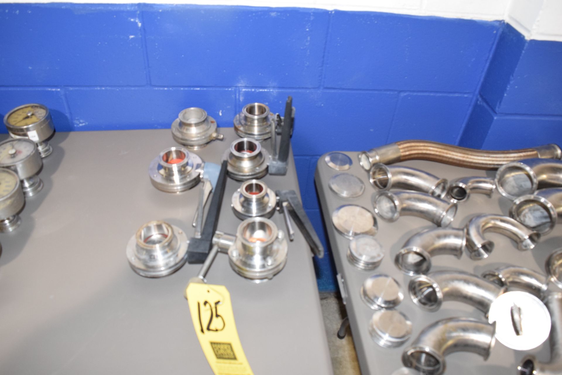 (7) 1.5 *** S/S Butterfly Valves, Clamp Type***Bid Prices are in U.S. Dollars, Rigging Prices are in