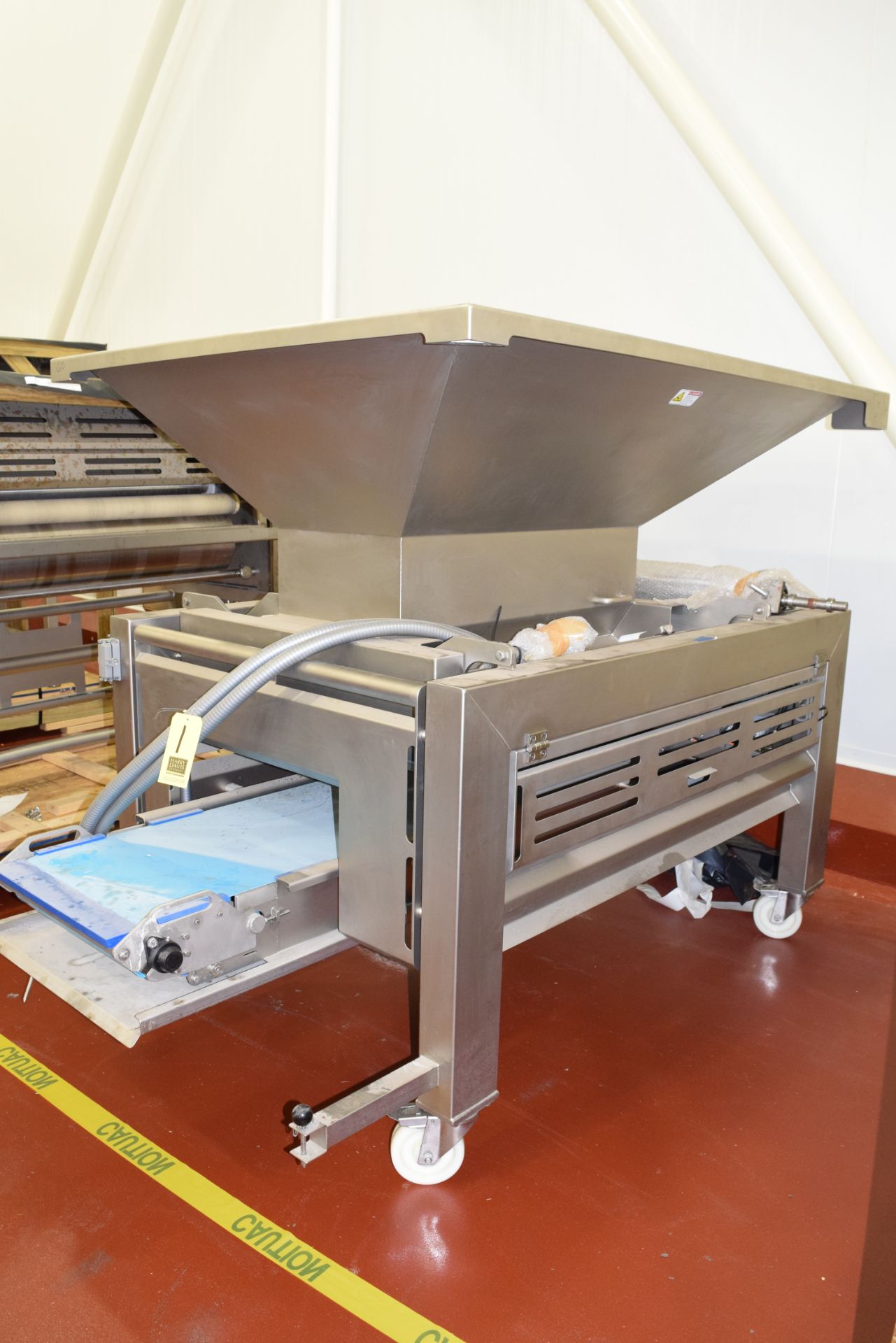Tromp Bakery Systems, S/S Dough Dividing System 200, with 1,000 LB Capacity Hopper, S/S Cutting
