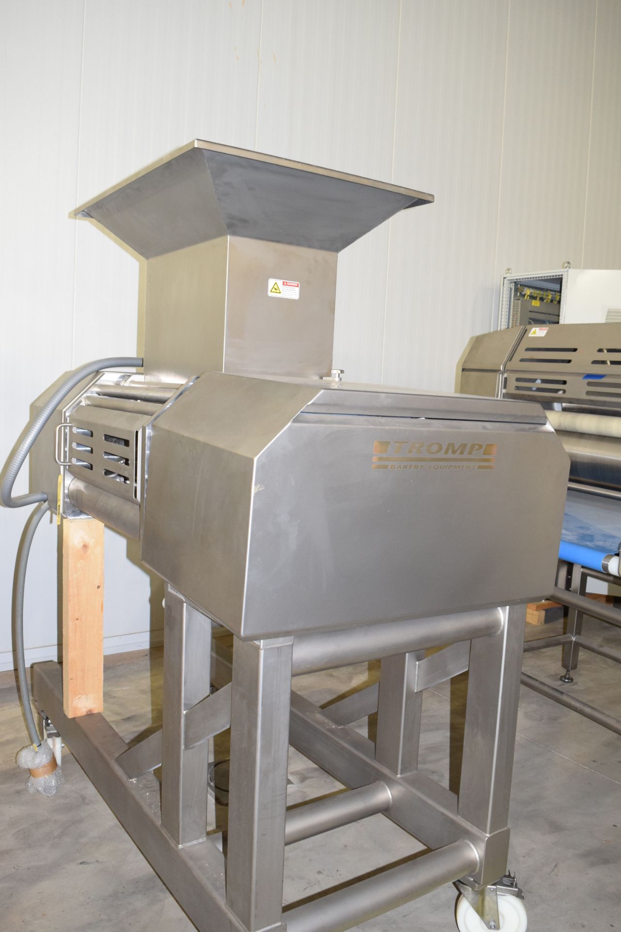 Tromp Bakery Systems, Three-Roll S/S Dough Extruder, Type 2M600, Working with 600 MM Rollers