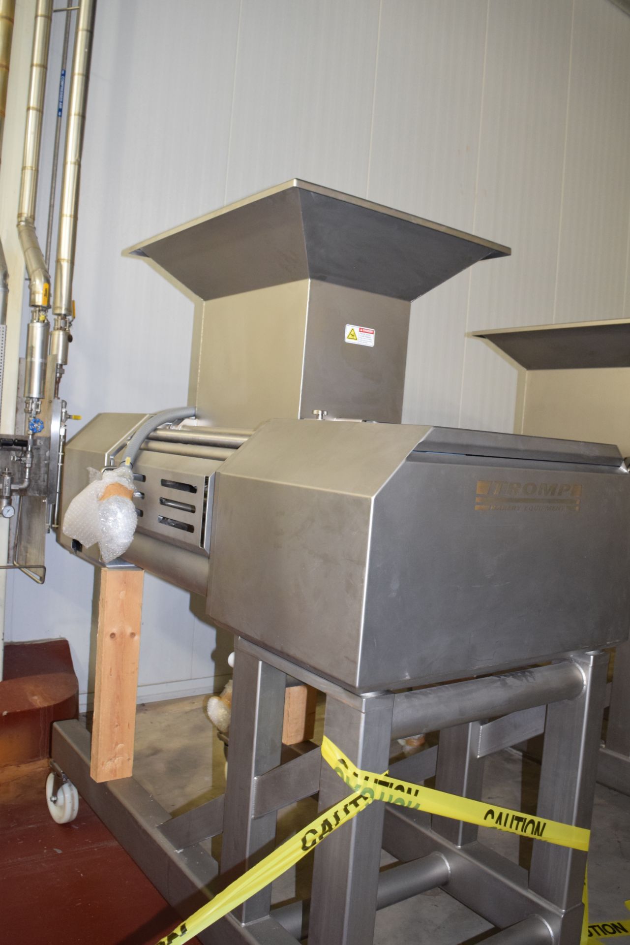 Tromp Bakery Systems, Three-Roll S/S Dough Extruder, Type 2M600, Working with 600 MM Rollers