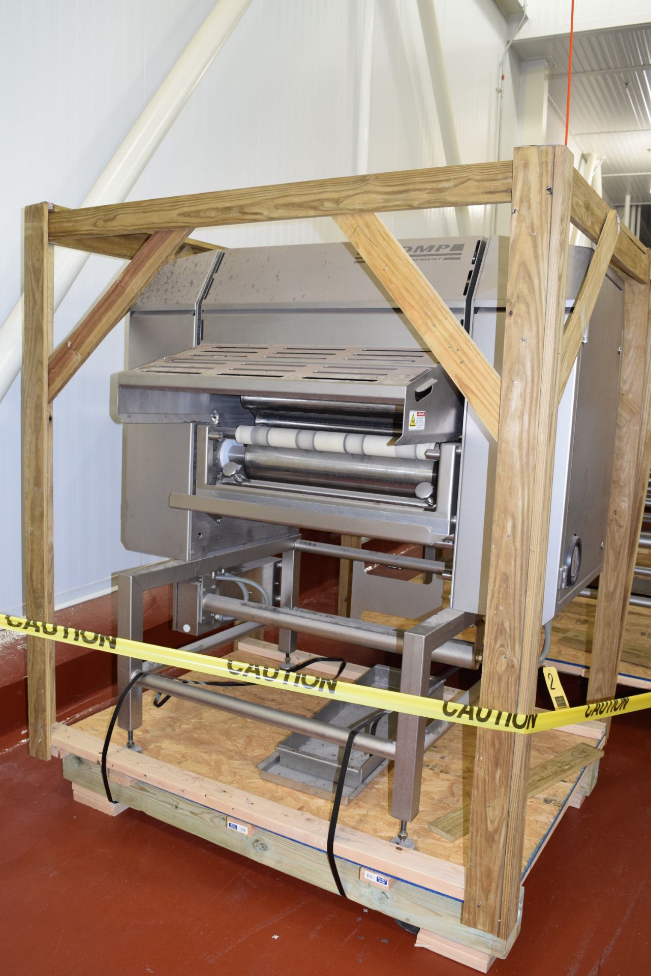 Tromp Bakery Systems, 600 MM S/S Roll Sheeter, Shafts with SEW Motors, Hand Wheel and 50 MM