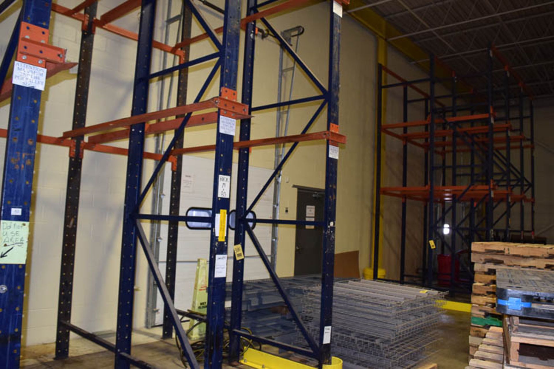 (5) Sections, (2) Deep Pallet Racking, 18 (+/-)' High **Rigging Fee** $ 1000