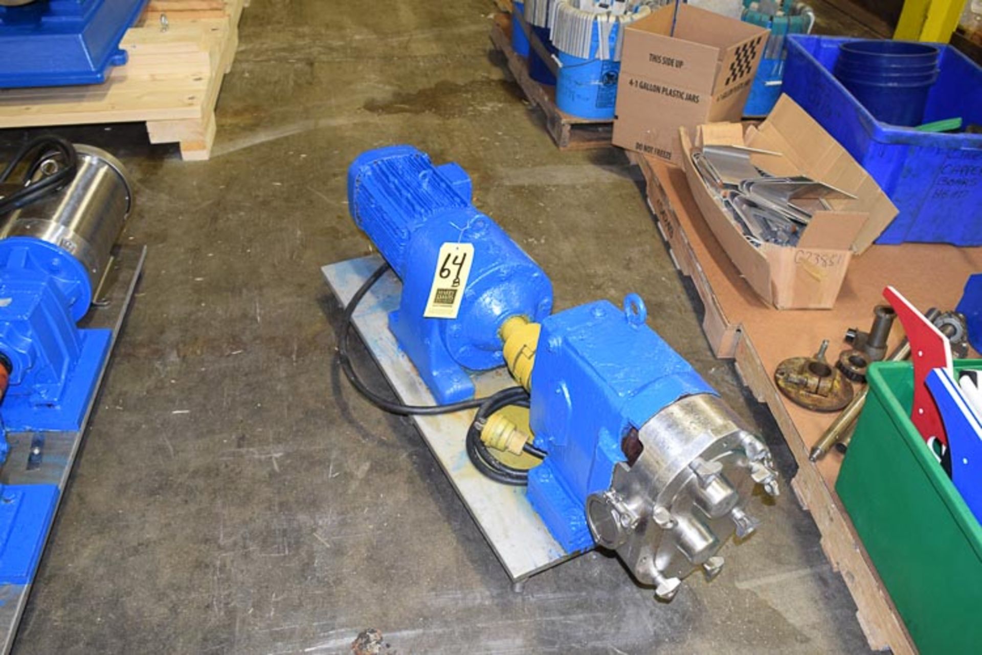 Waukesha Cherry Burrell Size 130 Positive Displacement Pump, Mounted on S/S Base **Rigging Fee** $