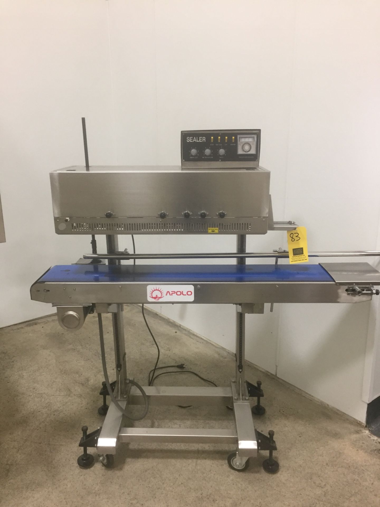 Apolo Solid-Ink Coding Continuous Band Sealer Model CBS1010-C1 : SN 9550138, Mounted on Portable