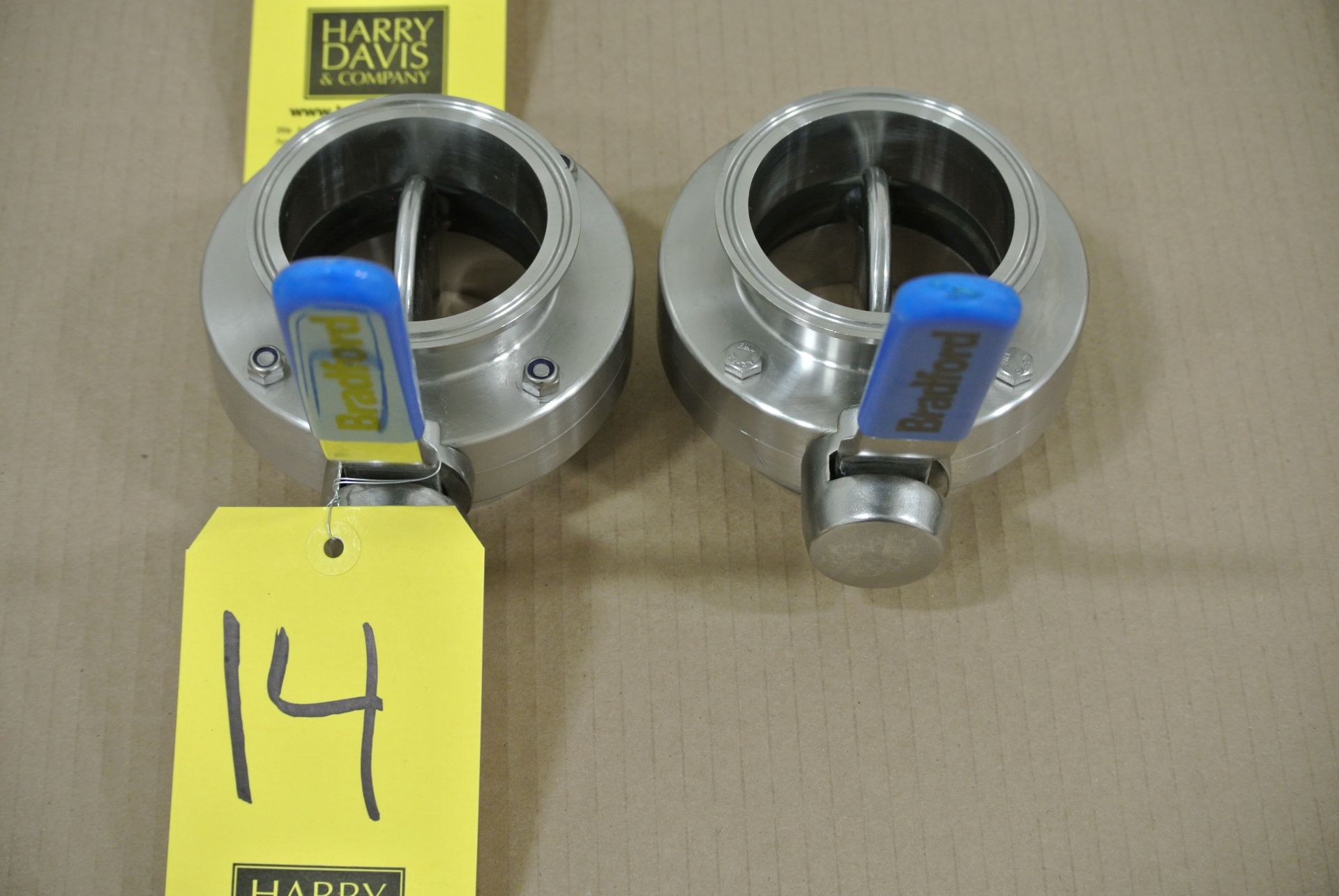 Bradford 3" S/S Butterfly Valves Rigging Fee $ 15