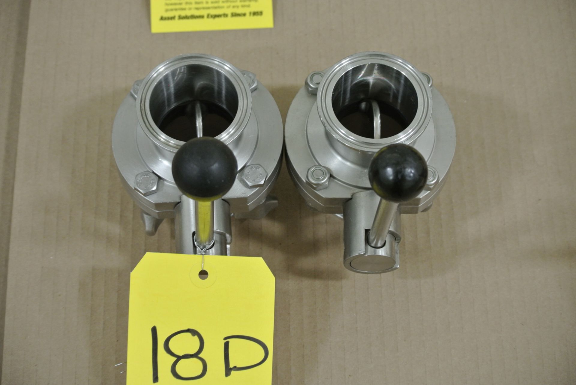 2" S/S Butterfly Valves Rigging Fee $ 15