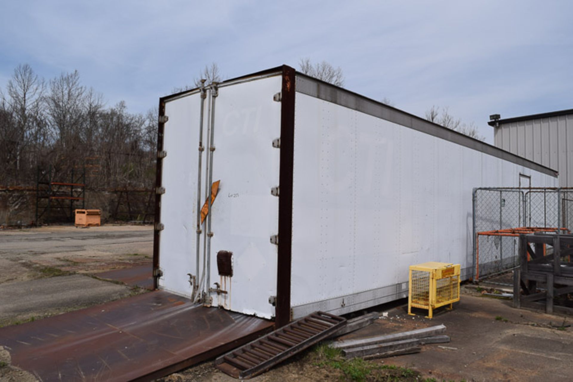 48' Trailer Box with Swing Out Doors and Steel Ramp
