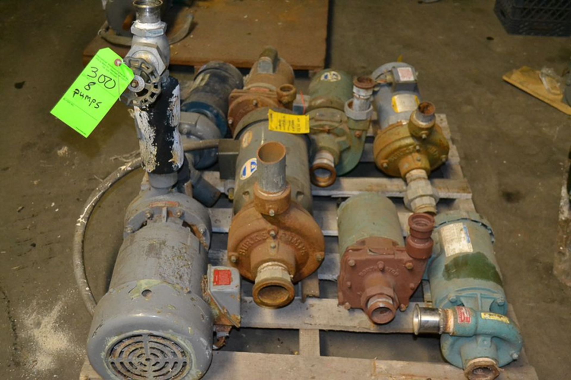 (8) Peerless, Burks Water Pumps,1-5 HP sizes, (2) CAT High Pressure Piston Pump on Base with Control