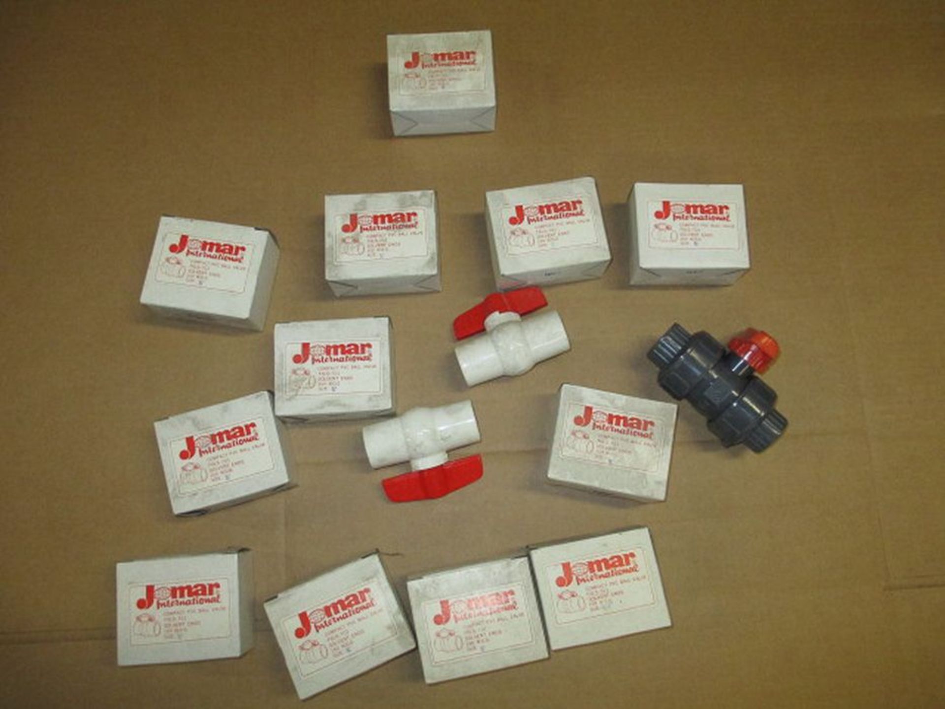 (15) Unused J-mar 3/4" In-Line PVC Ball Valves (DEERFIELD)