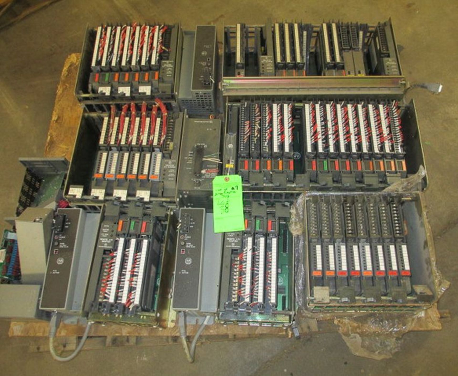 Allen Bradley PLC Racks, Total of (7) Chassis, Includes Cat # 1771-A4B Chassis with Modules ;
