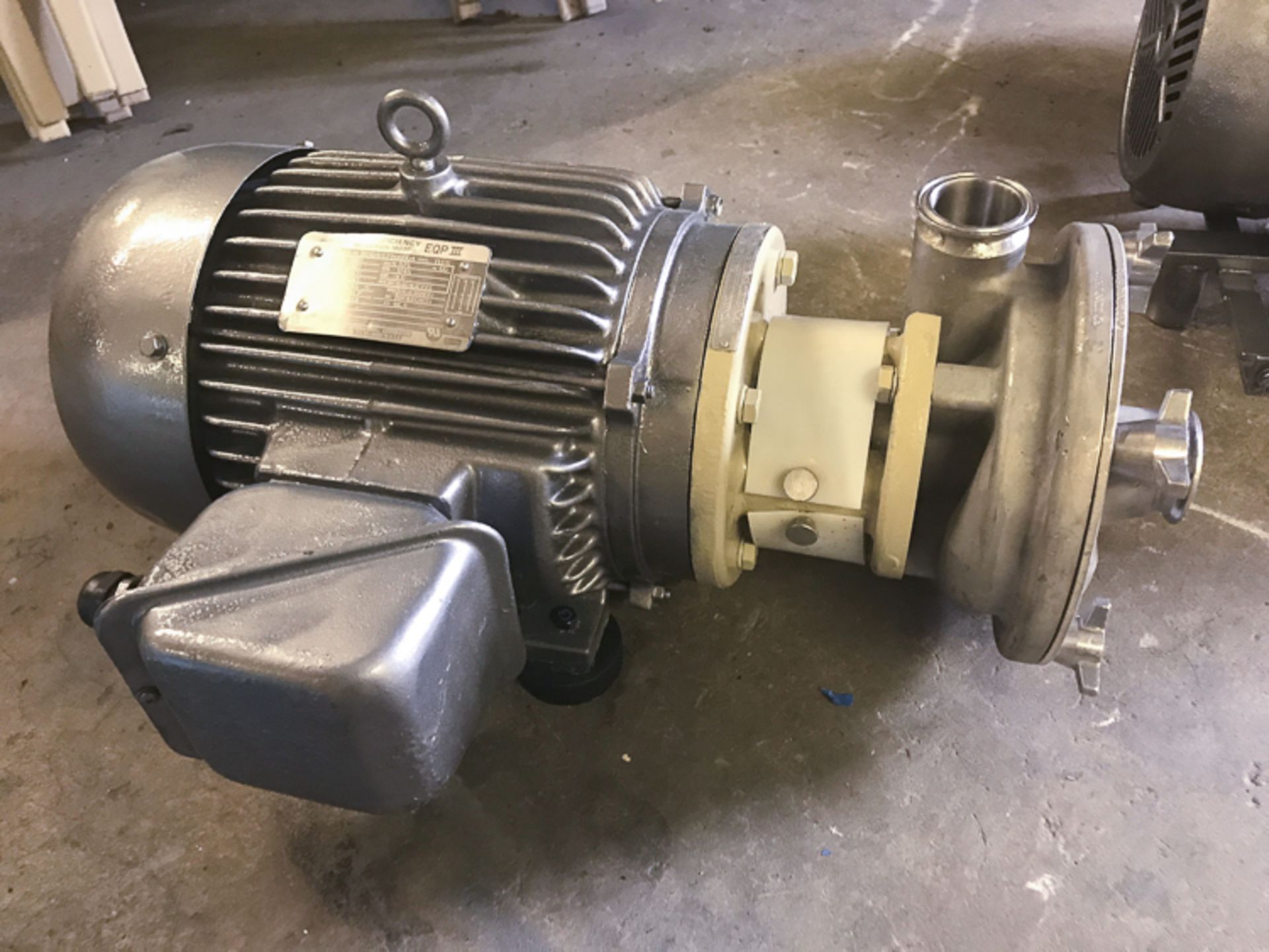 Fristam 10 HP Centrifugal Pump, Model: FPX 742-205, SN: FPX 7420202180, with Toshiba 3,510 RPM,