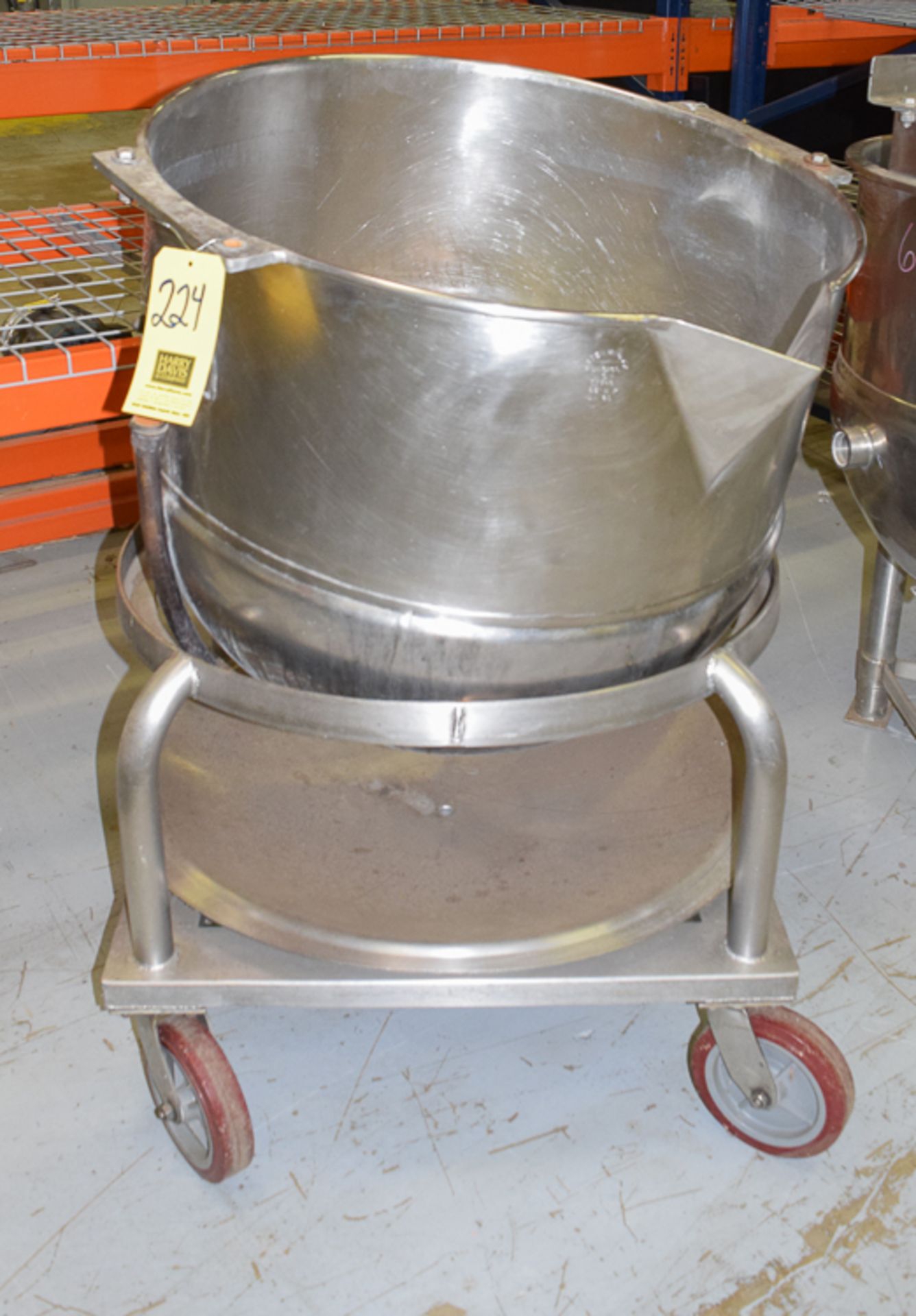 S/S Kettle 150 Gallon with Portable Base, Rigging Fee: Please Contact US Rigging 920-655-2767