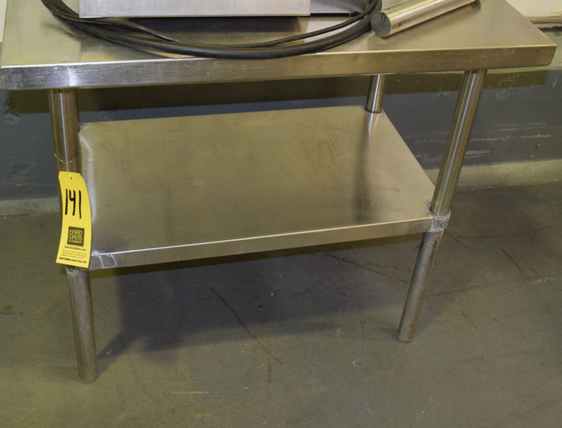 S/S Work Table with Undershelf, 24" x 36", Rigging Fee: Please Contact US Rigging 920-655-2767