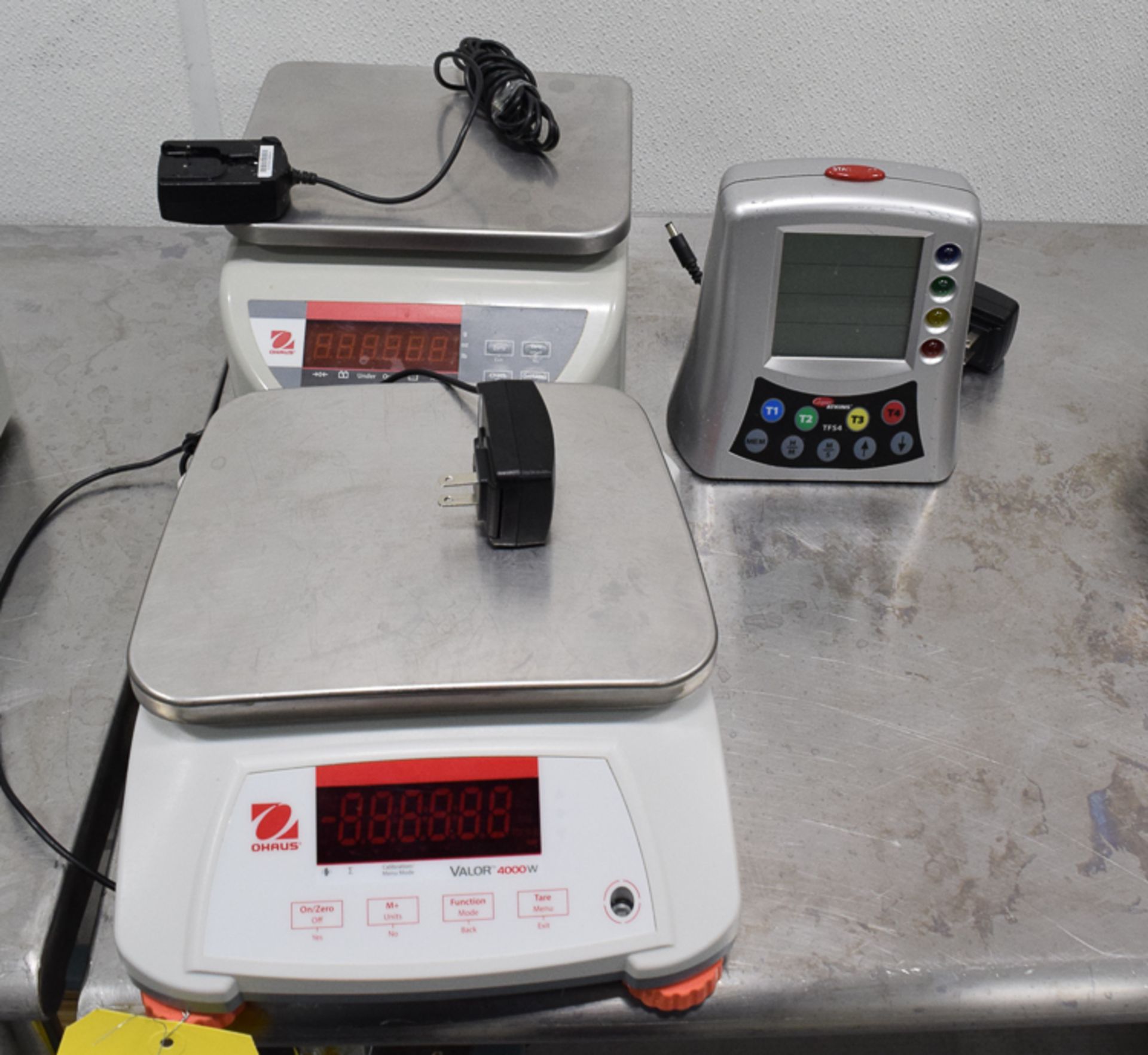 Ohaus and Atkins Digital Scales, Models: Valor 4000W and TF54, Rigging Fee: Please Contact US