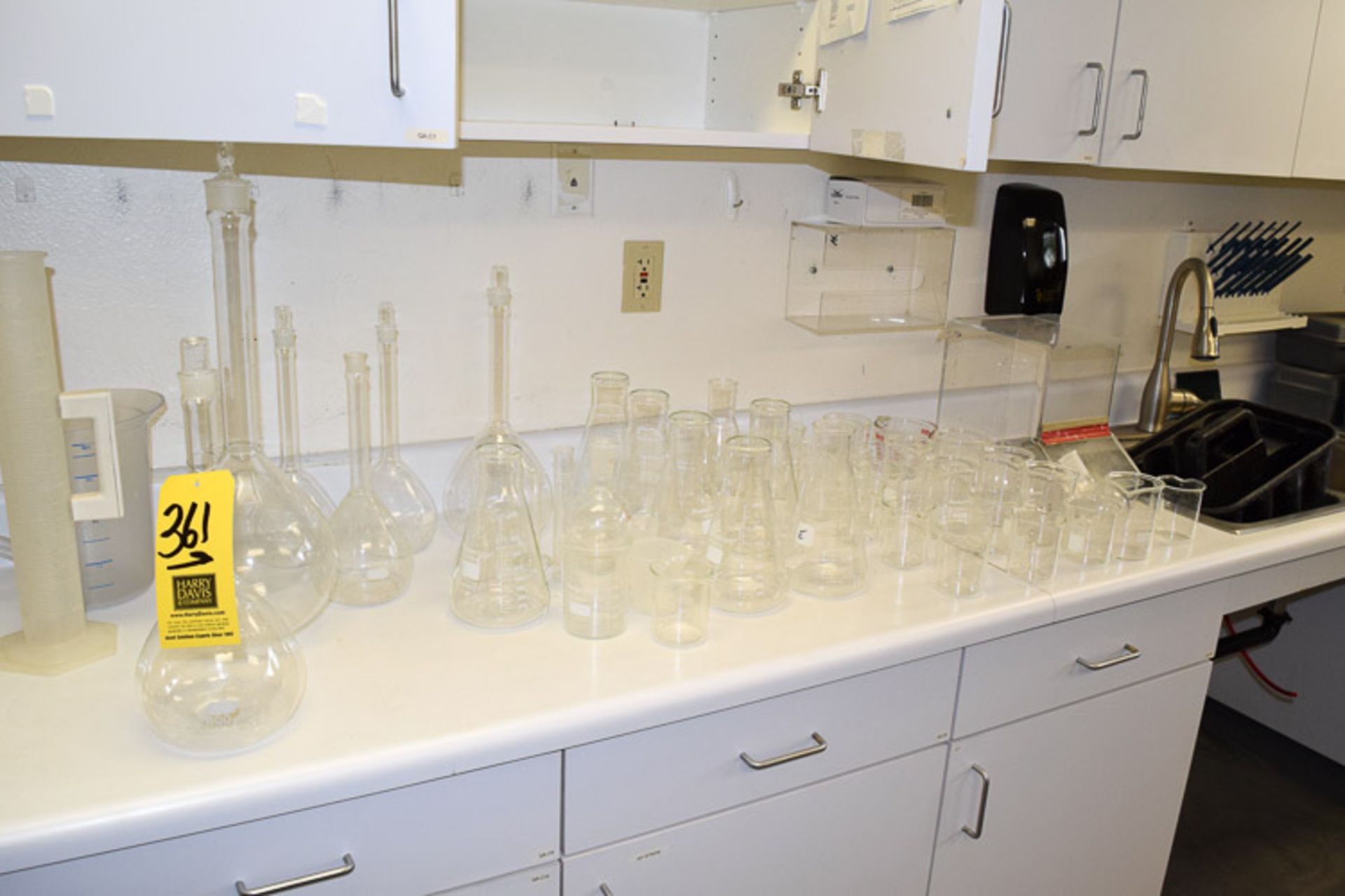 Assorted Glassware and Test Kits - Rigging Fee $ 75