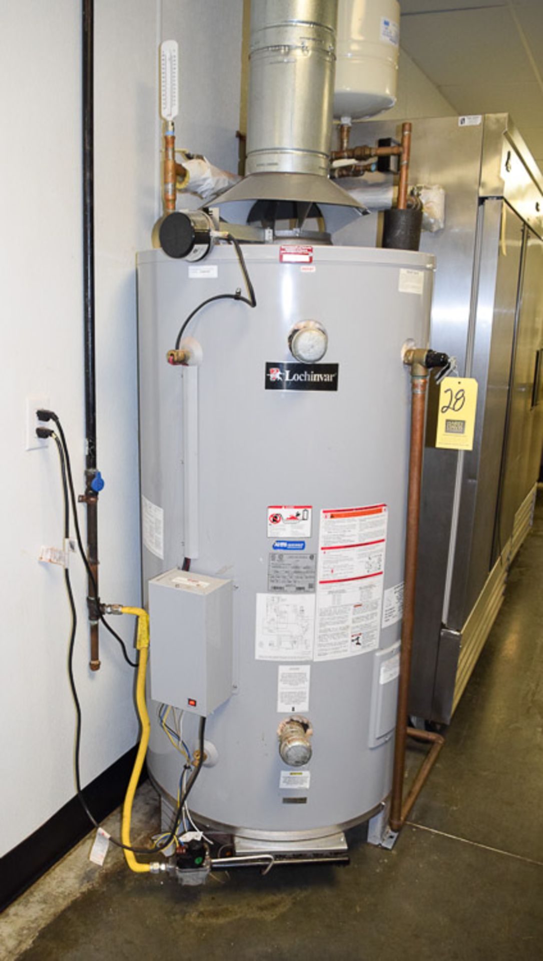 Lochinvar 1400 BTU per HR, 160 PSI, MAWP Gas Water Heater Rigging Fee $ 150