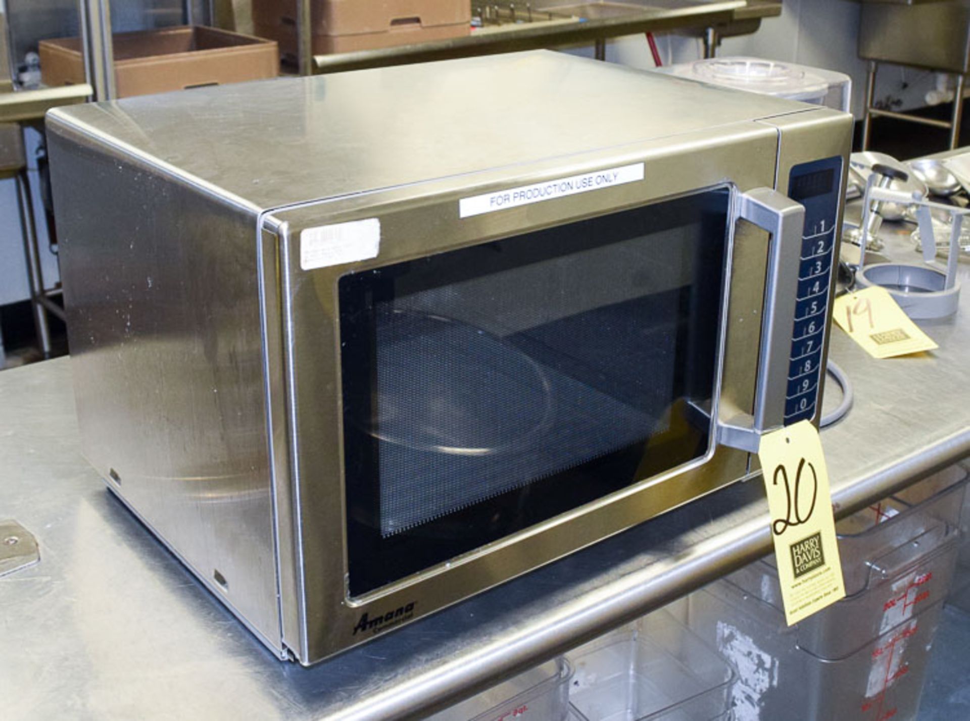 Amana S/S Microwave Model RCS1OTS Rigging Fee $ 10