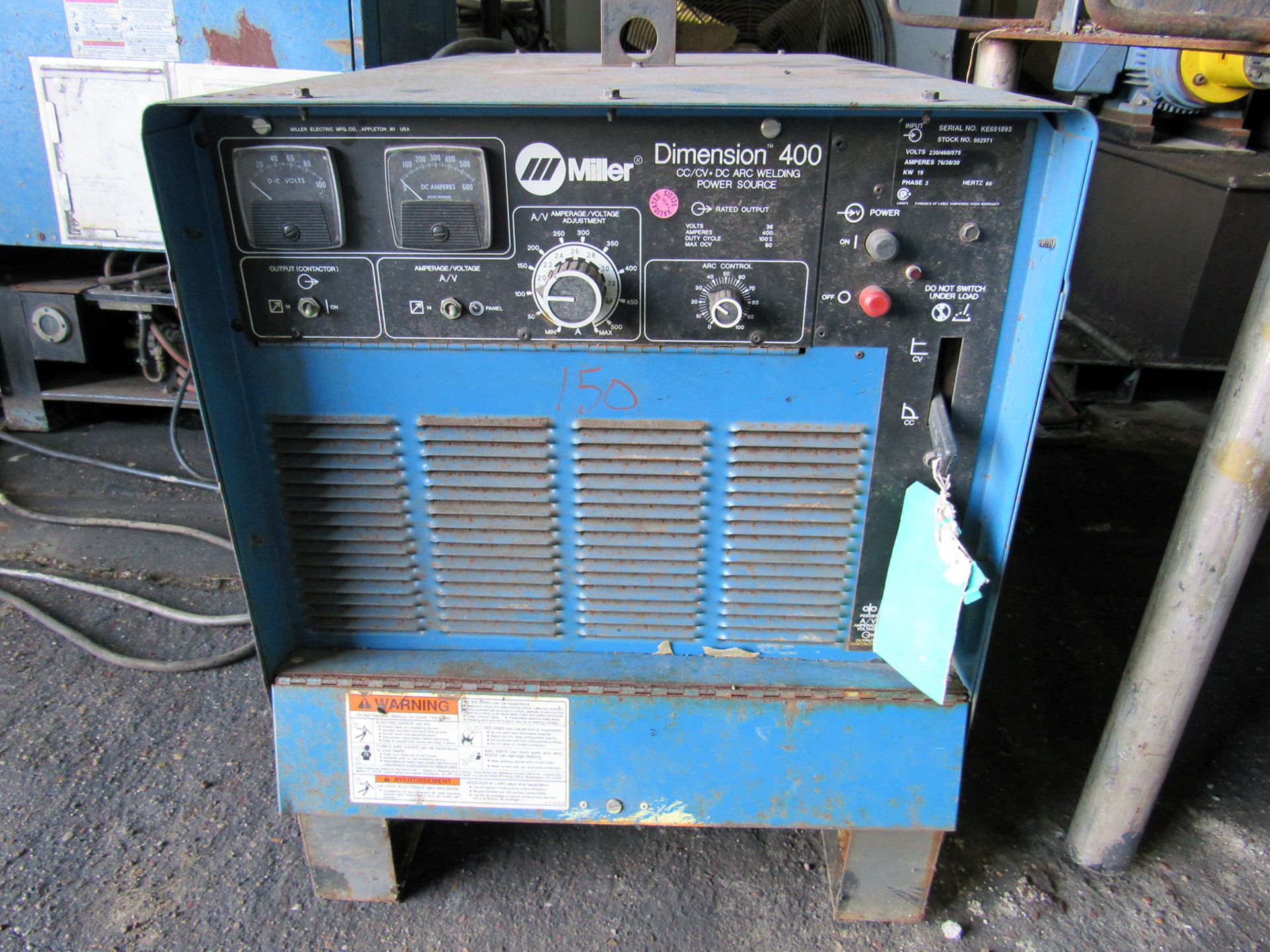 Miller Dimension 400 Constant Current / Constant Voltage DC ARC Welding Power Source