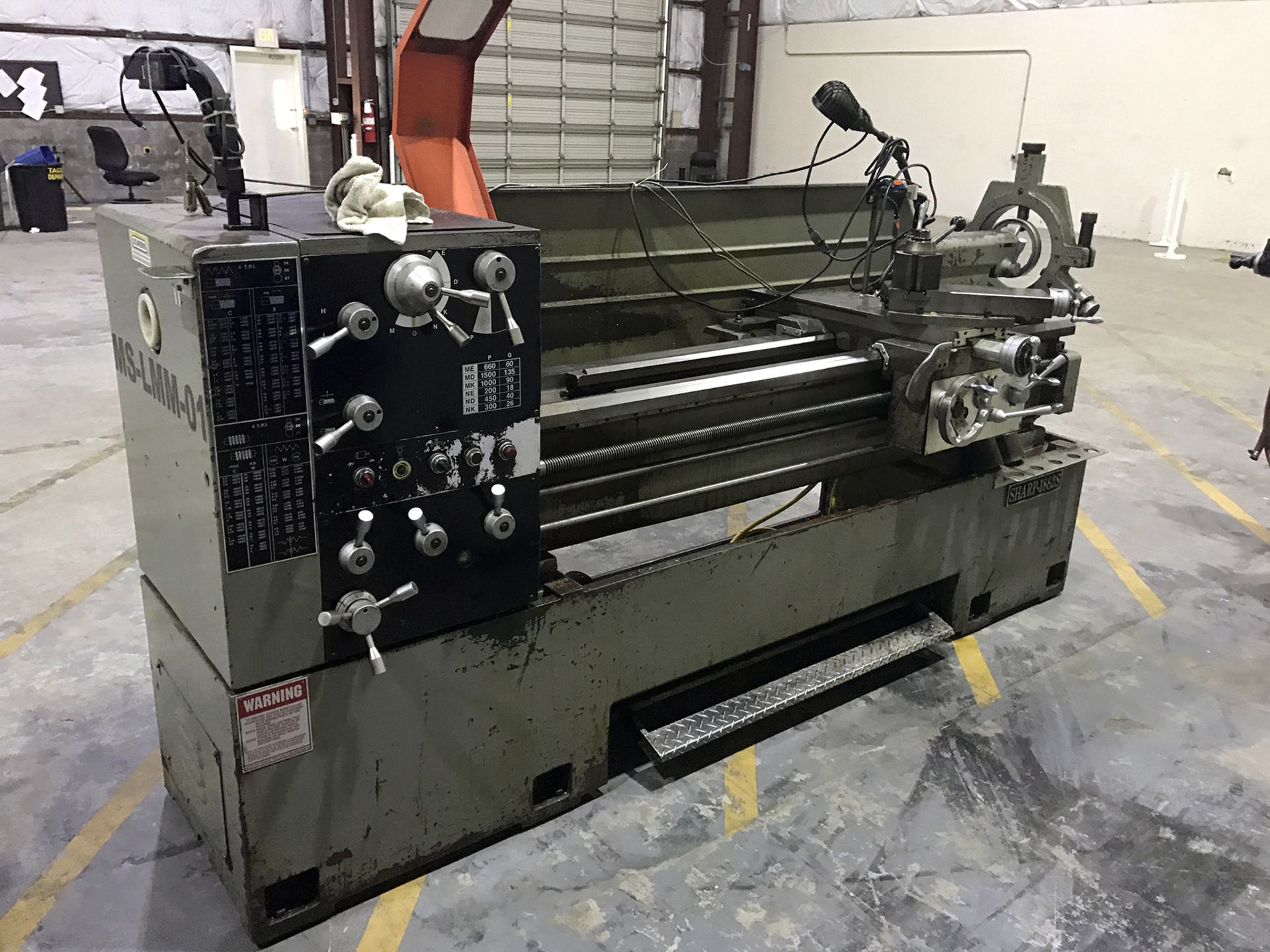 18" x 62" Sharp Model 1862S Engine Lathe