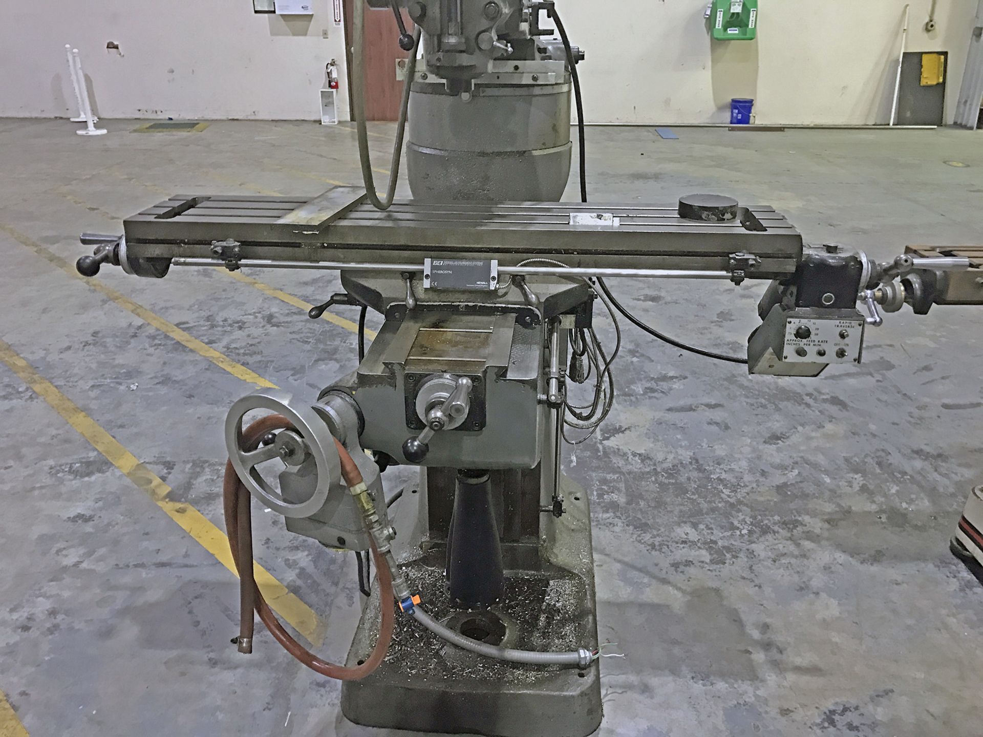 9" x 49" Bridgeport Vertical Mill - Image 3 of 4