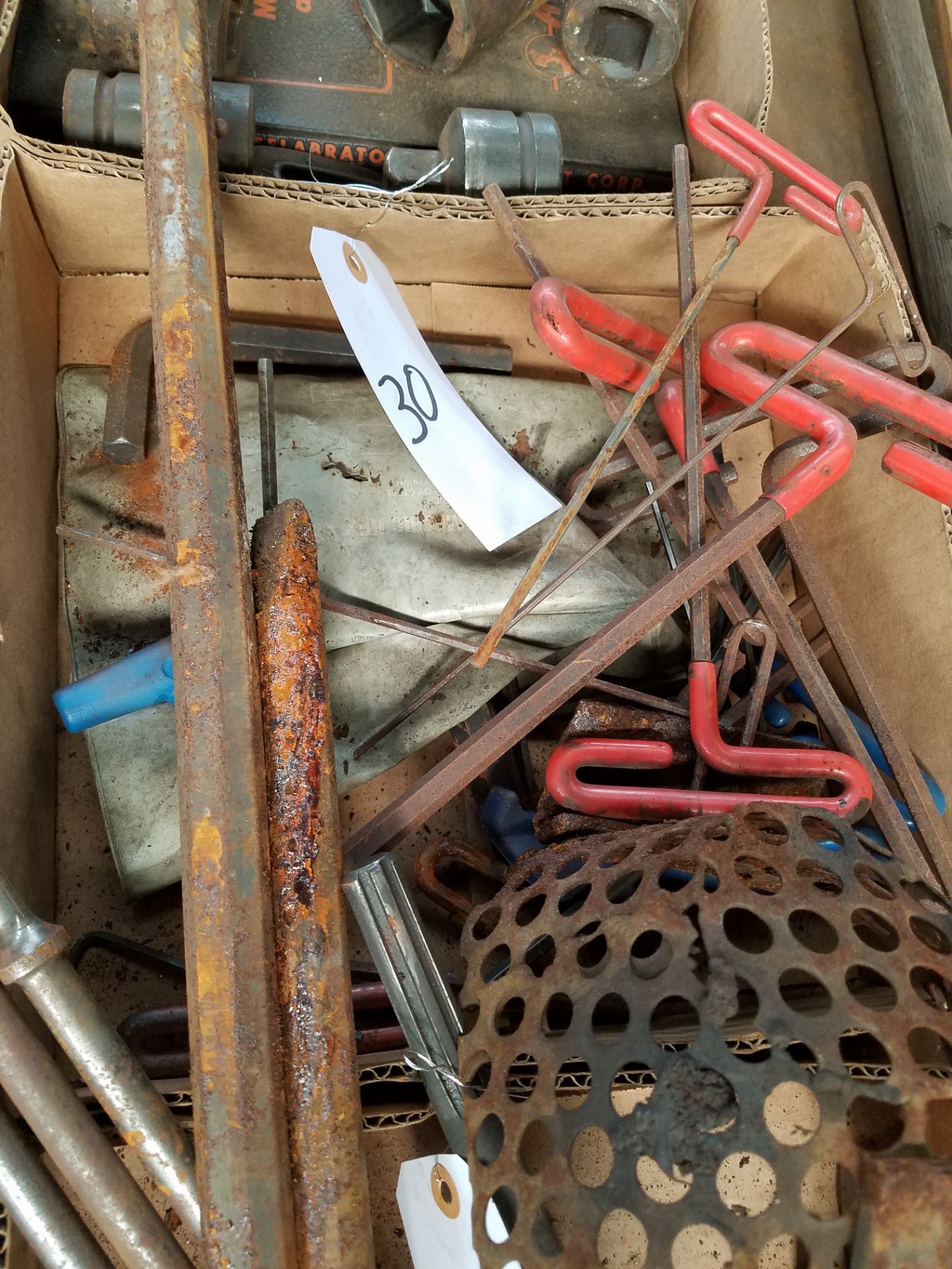 3 BOXES, PRY BARS, ALLEN WRENCHES, HAND SHEARS - Image 3 of 3