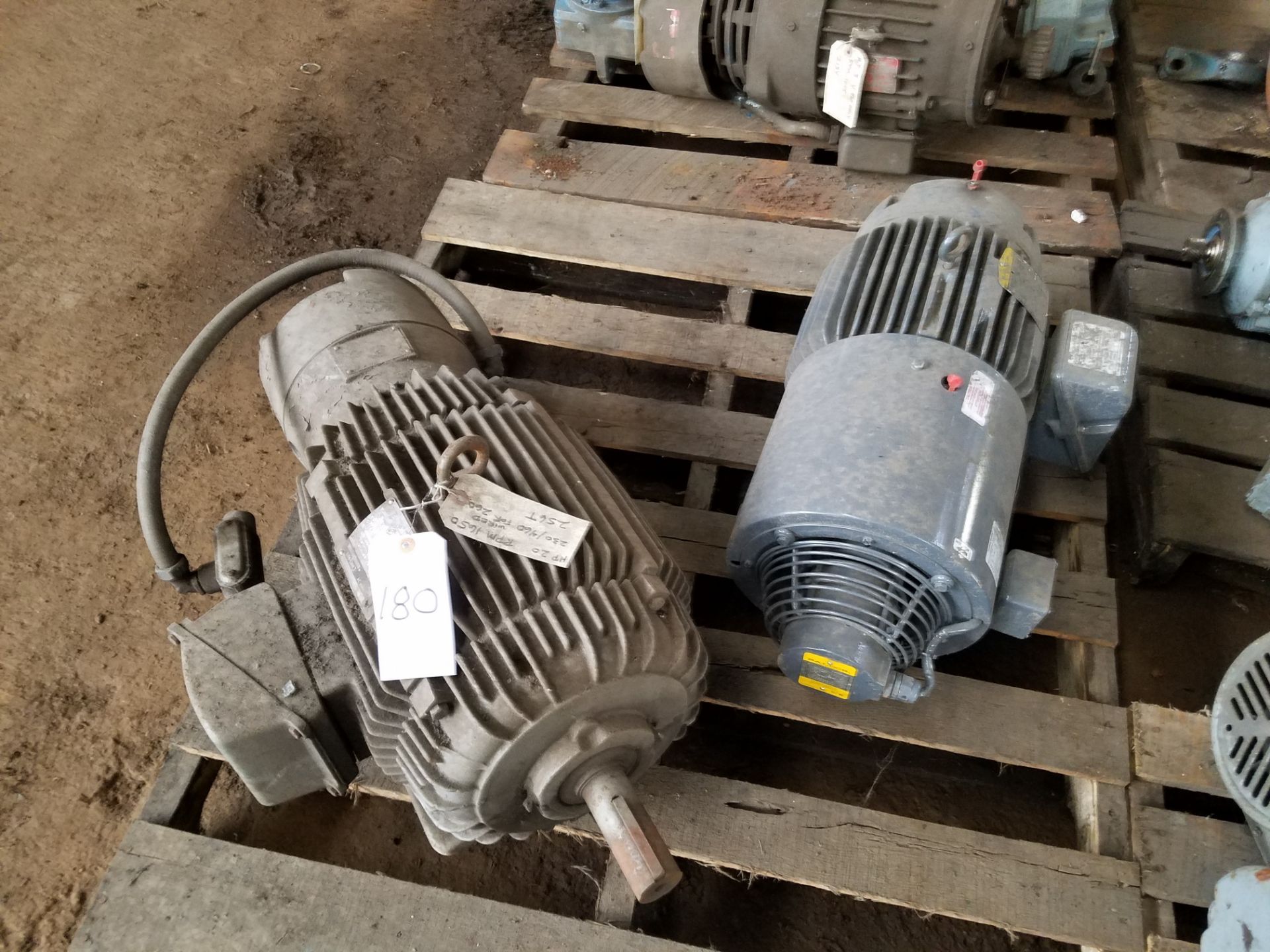 BALDOR 10HP & WESTINGHOUSE 20 HP ELEC MOTORS