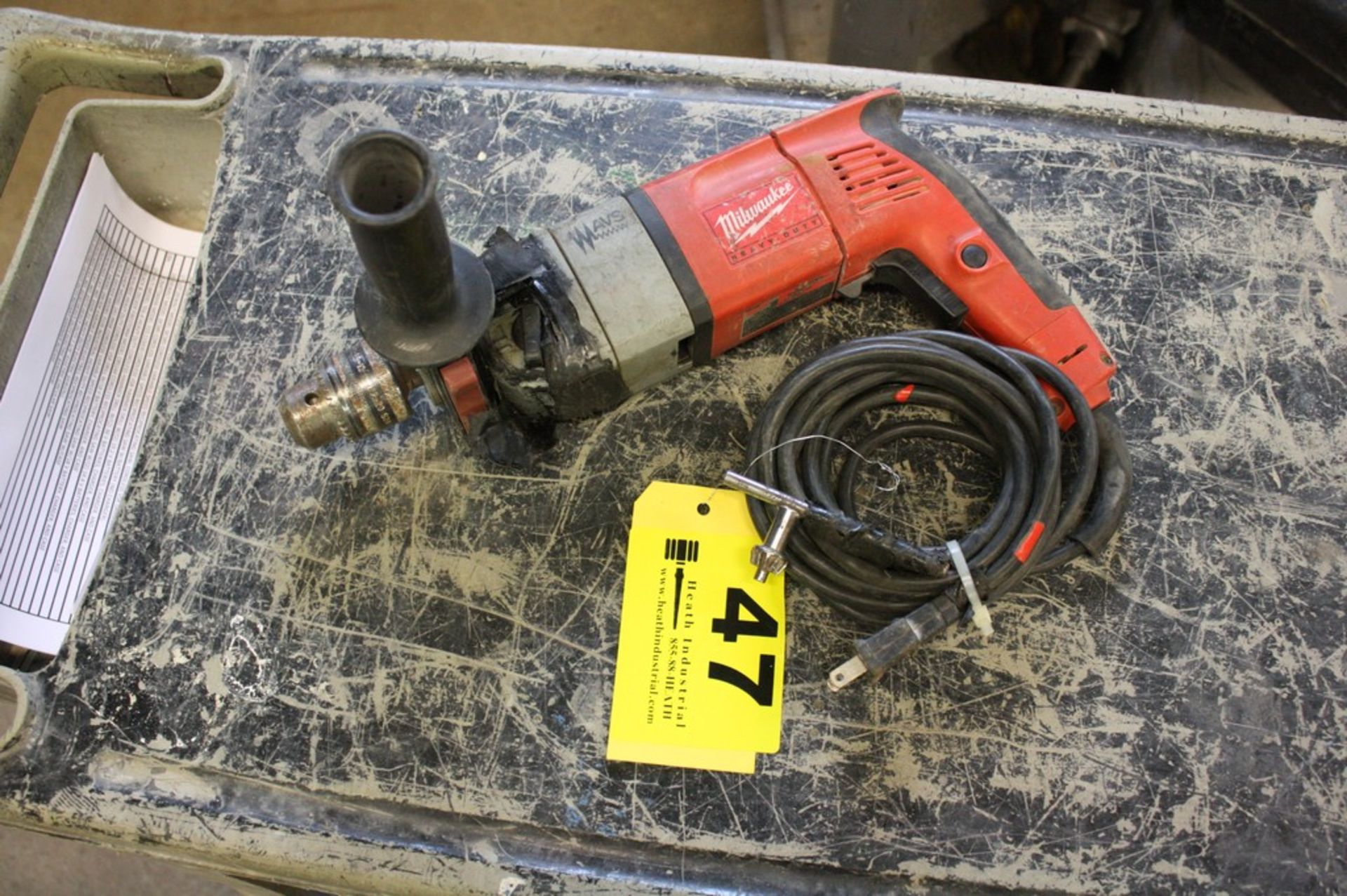 MILWAUKEE CAT. NO. 5380-21, HEAVY DUTY 1/2'' ELECTRIC HAMMER DRILL