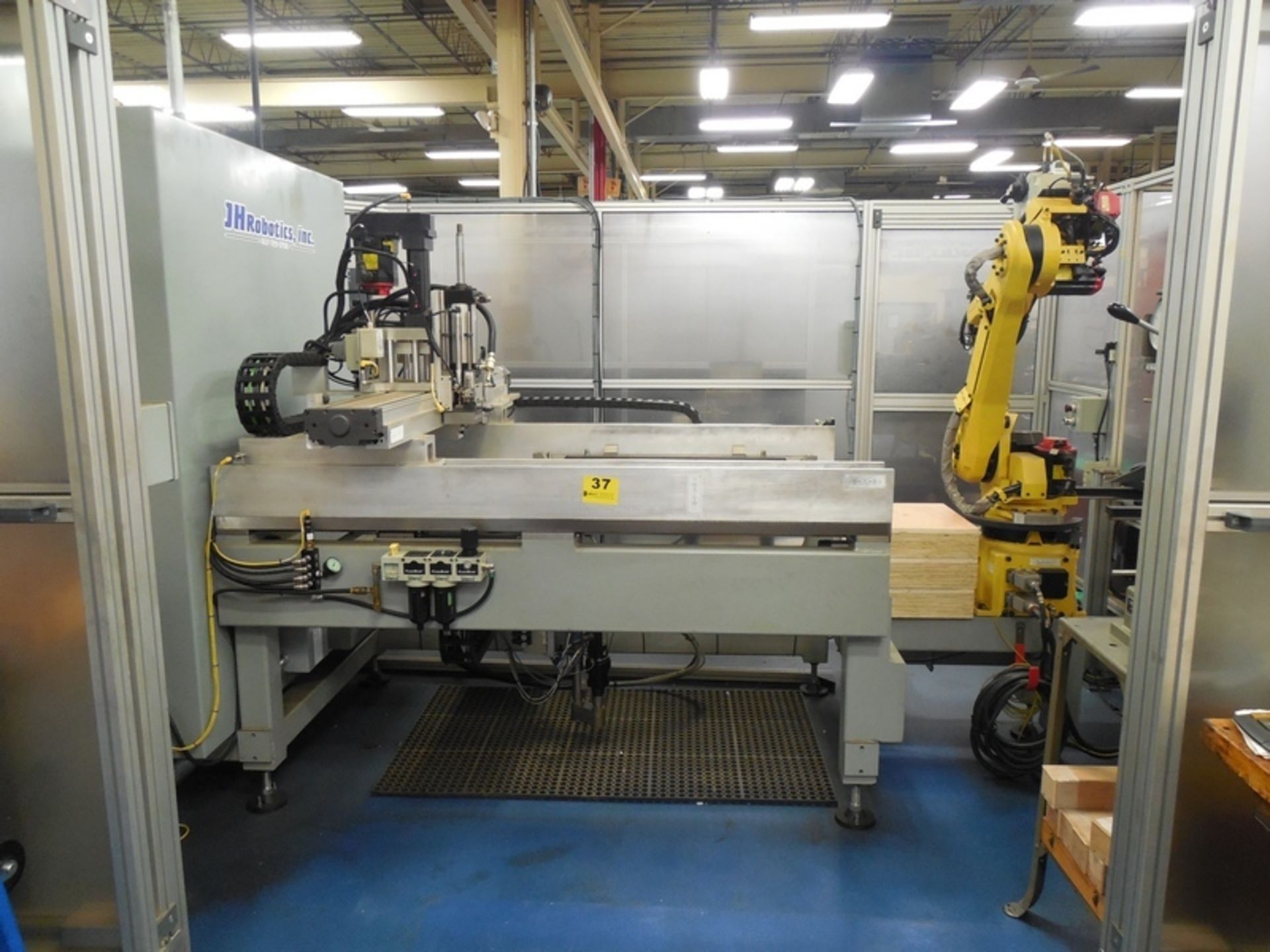 Robotic Insertion & Screw Fastening Cell Consisting Of: Fanuc 6-Axis Model M-16iB/20 Robot, s/n F-