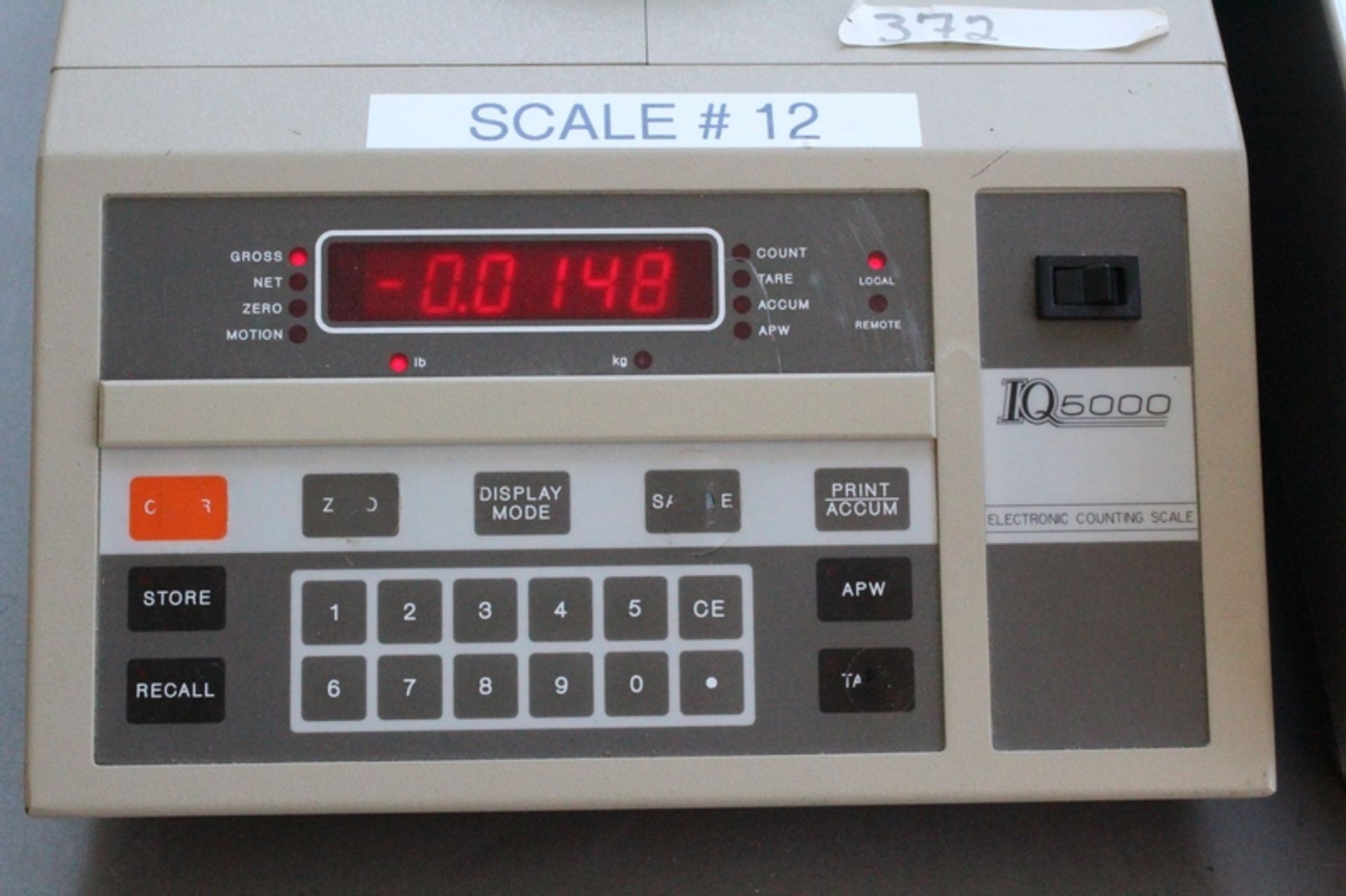 Rice Lake 100LB. Model BMBM1818-100 Electronic Bench Counting Scale, s/n 94-2944, with IQ5000 - Image 5 of 5