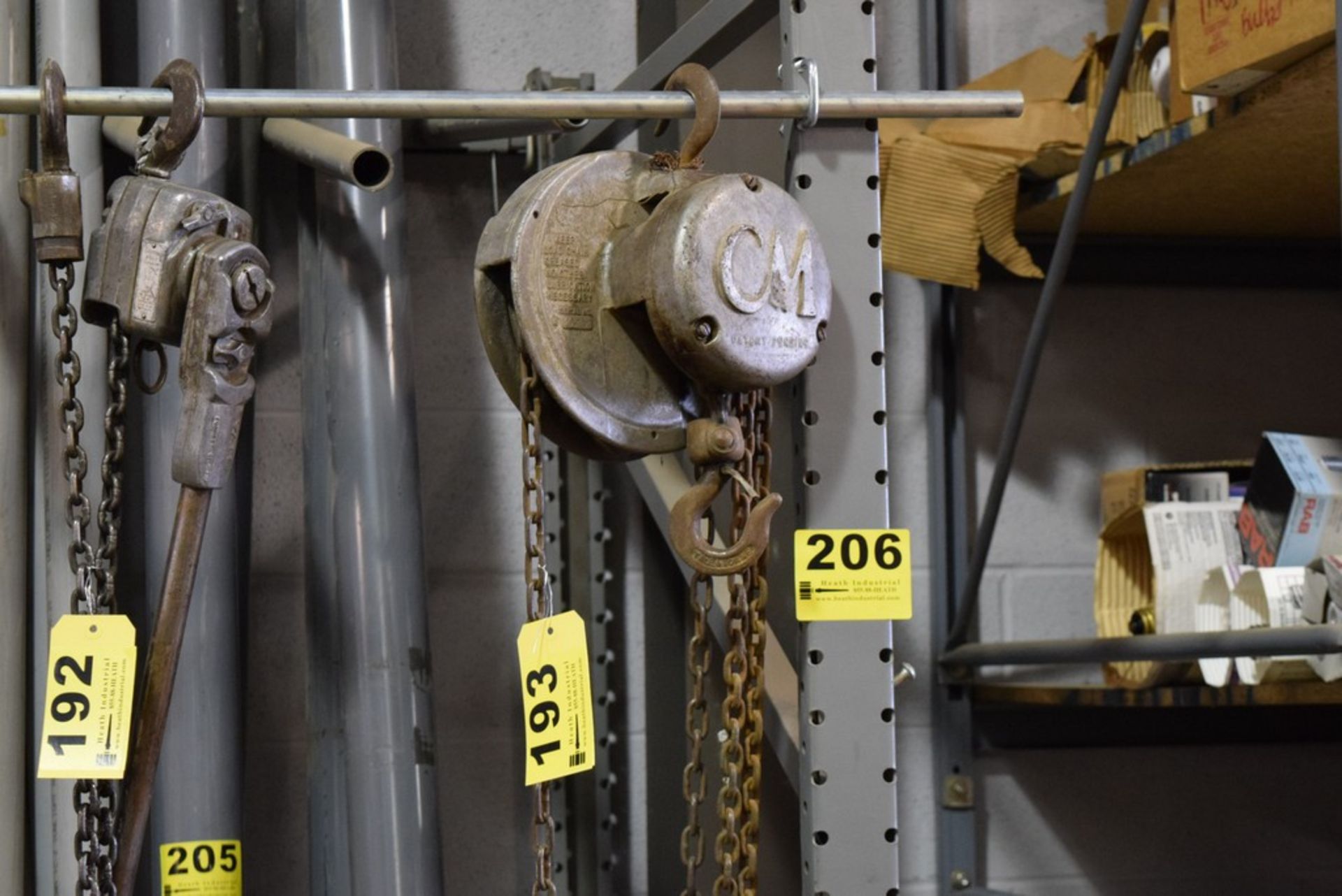 CM CYCLONE MODEL M 1/2-TON MANUAL CHAIN HOIST