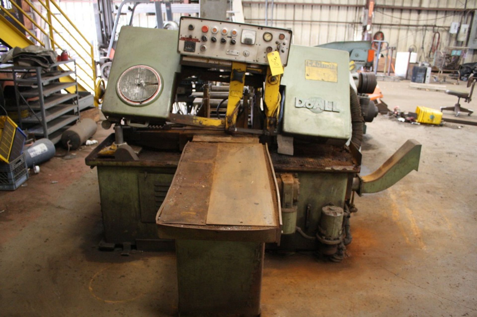 DO-ALL MODEL C-8015 14” X 18”  AUTOMATIC HORIZONTAL METAL BANDSAW S/N 190-77960: With 10’ X 21” - Image 2 of 10
