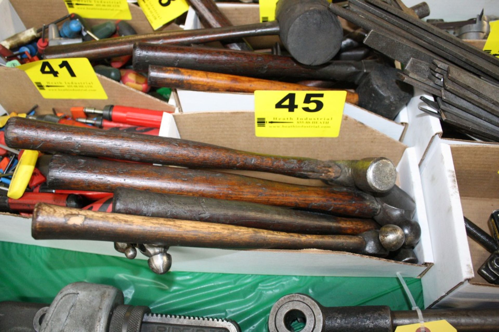 ASSORTED BALL PEIN HAMMERS IN BOX