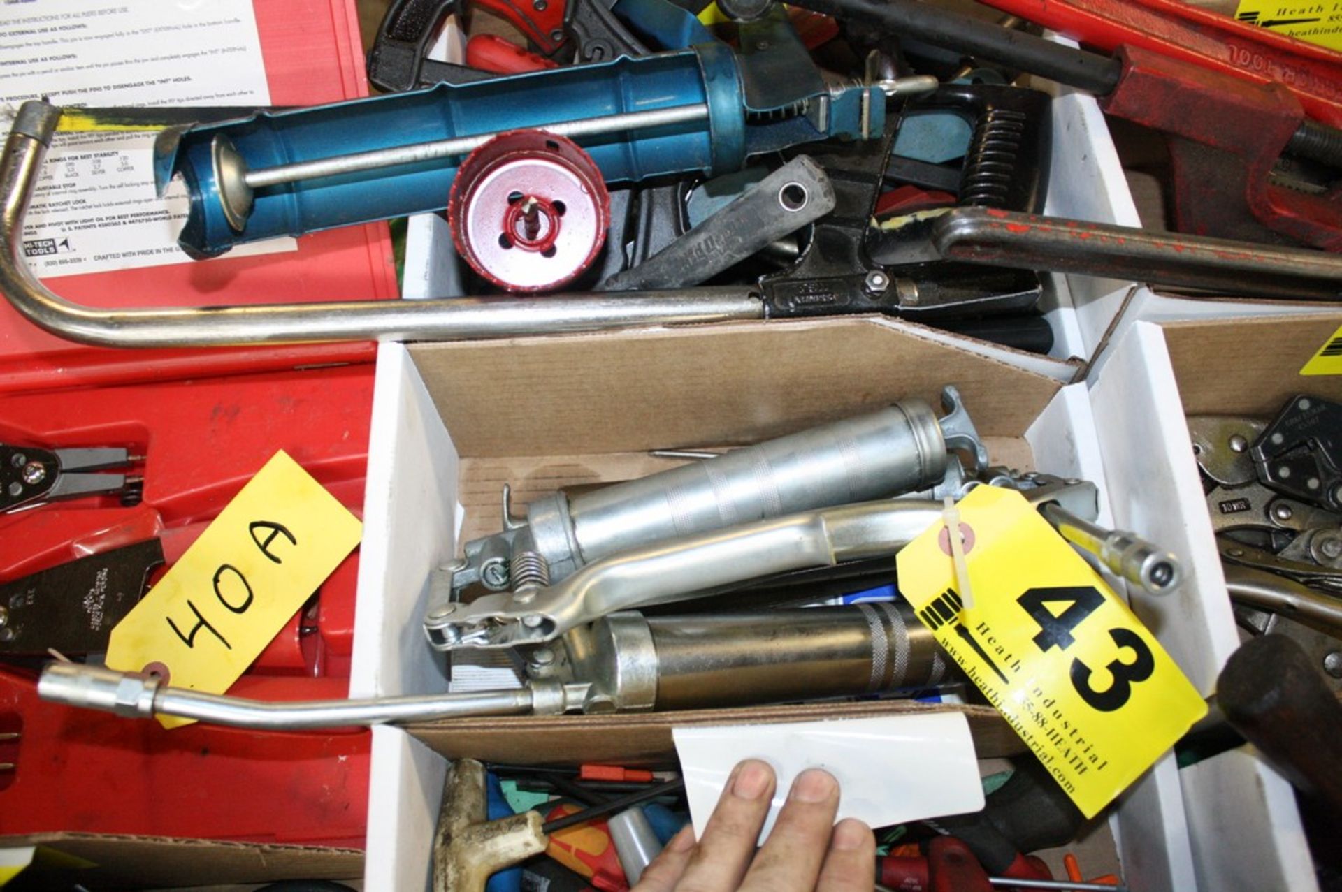 ASSORTED GREASE GUNS IN BOX