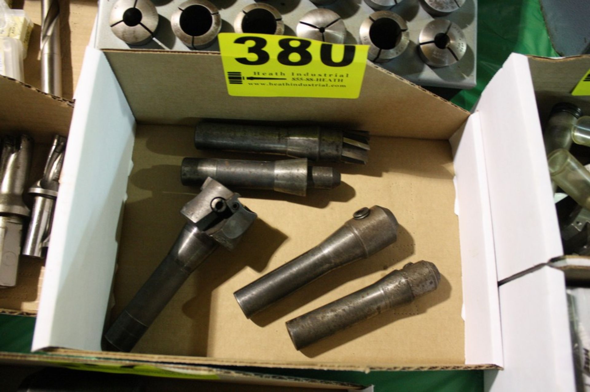 ASSORTED R8 TOOL HOLDERS IN BOX