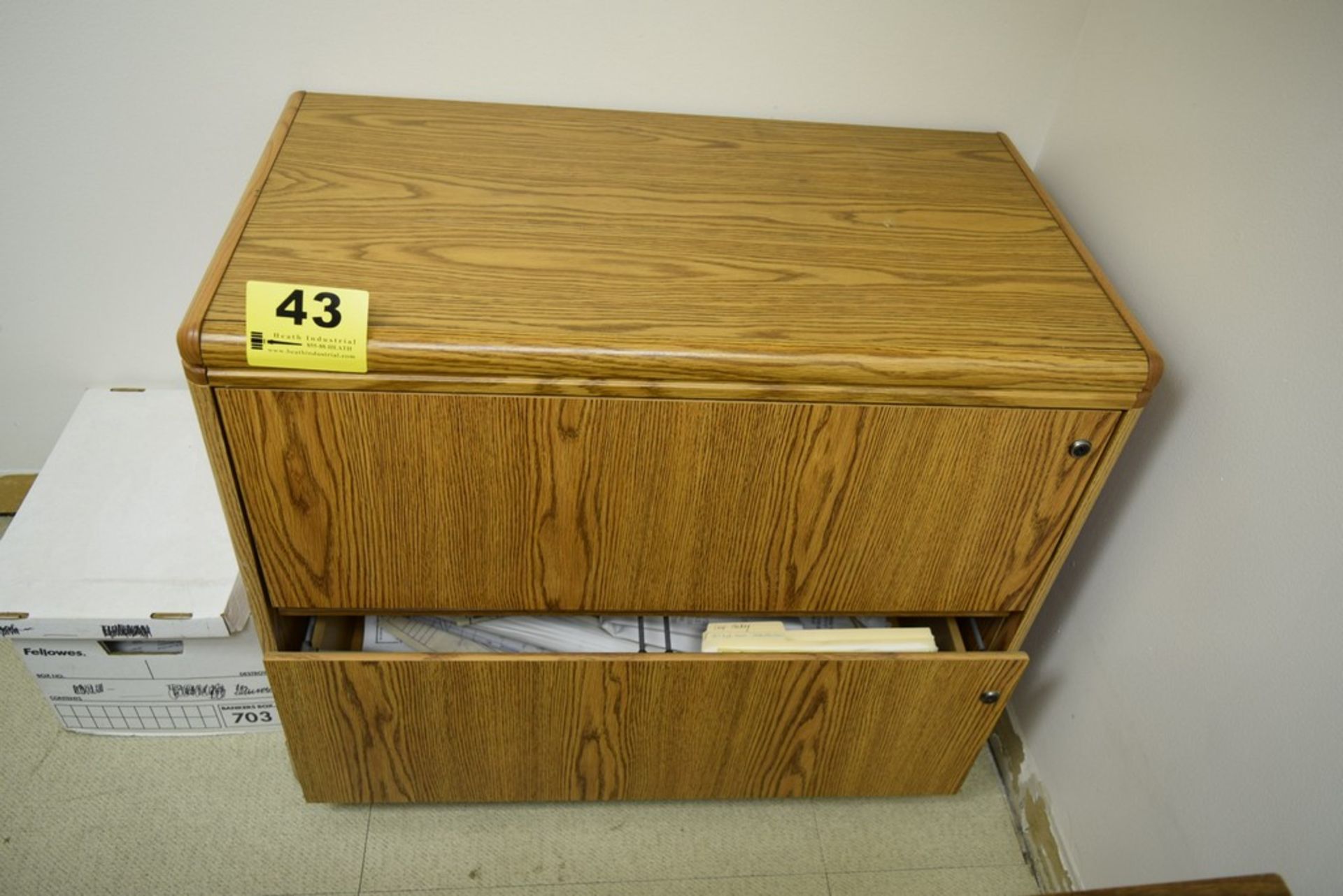 TWO DRAWER LATERAL FILE CABINET 36" X 19" X 30"