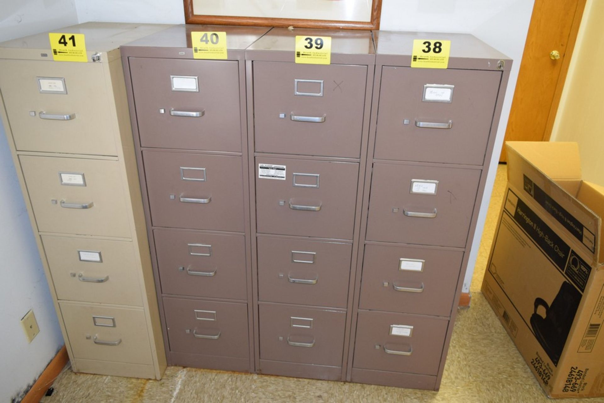 HON FOUR DRAWER FILE CABINET 15" X 22" X 52"