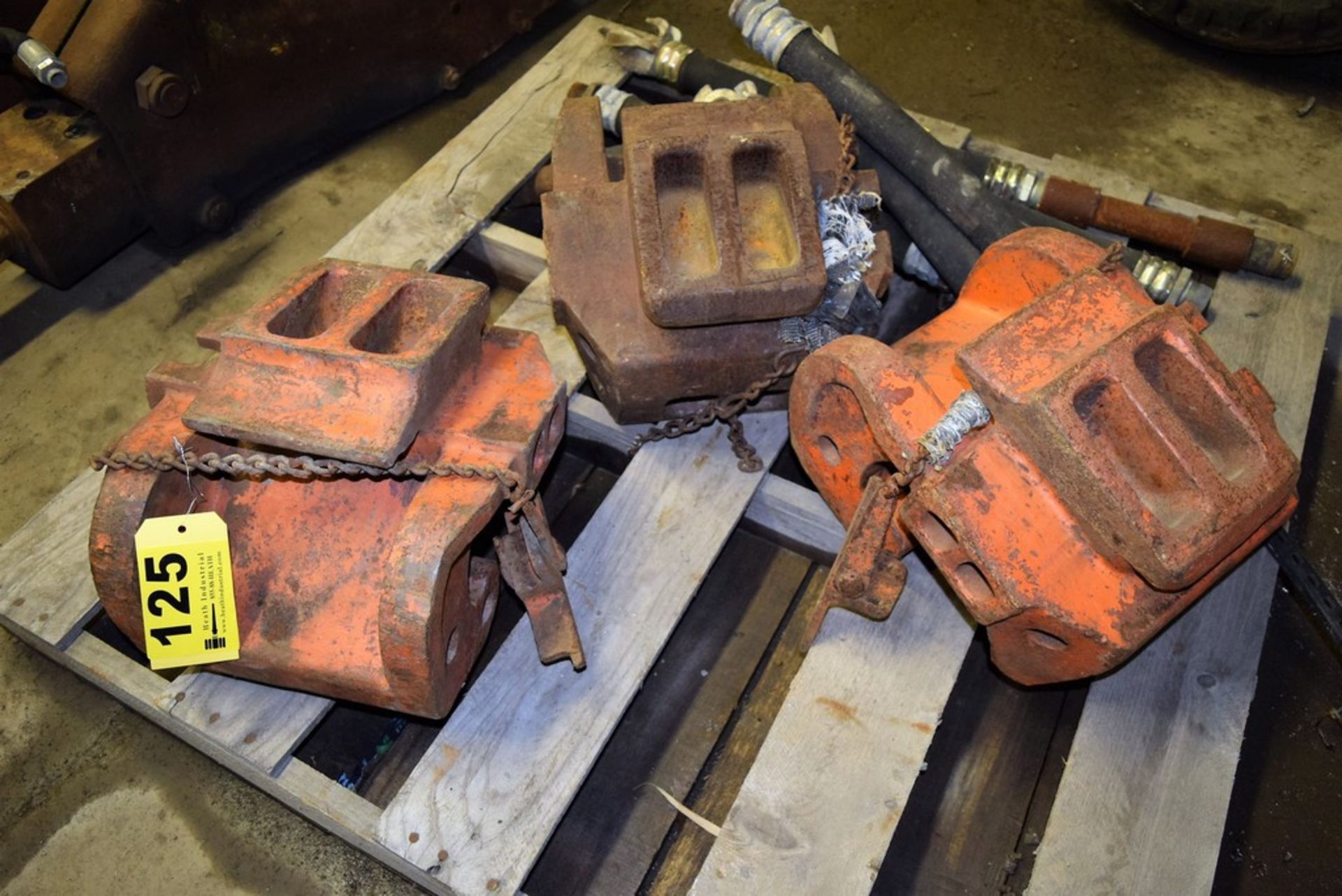 LOT: (3) COUNTERWEIGHTS FOR EXCAVATOR