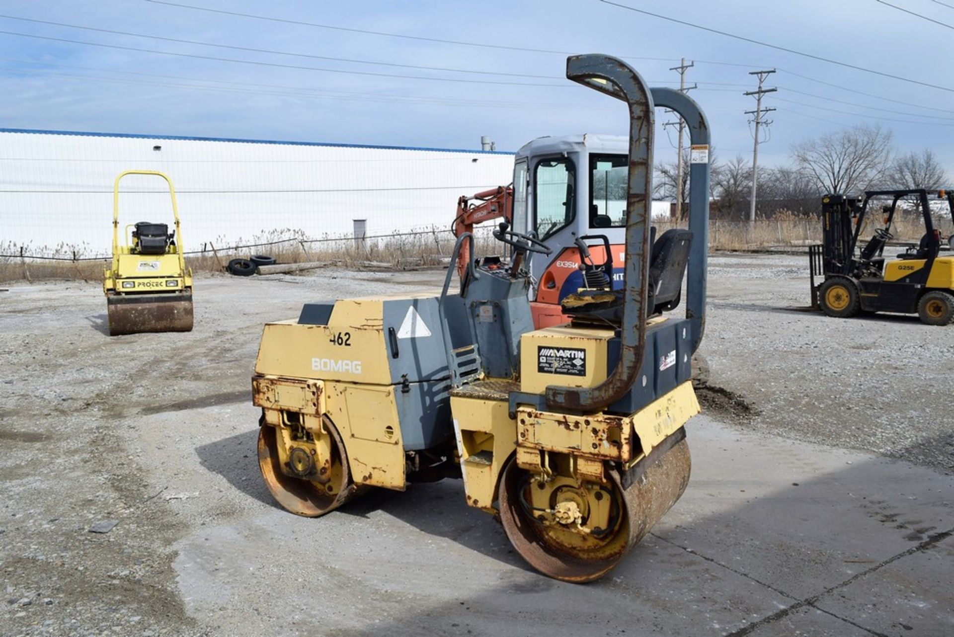 BOMAG 39" MODEL BW100AD-2 TANDEM VIBRATORY SMOOTH DRUM ROLLER S/N 101150500773 (1994) DEUTZ, 39"