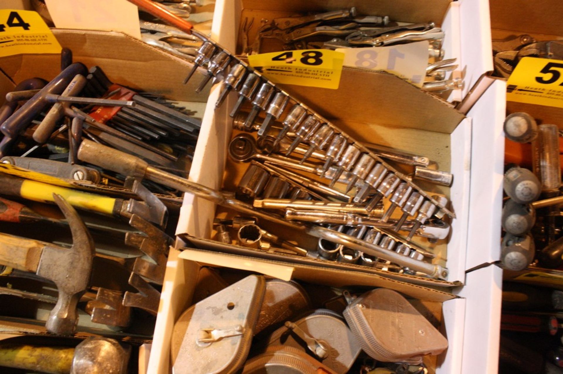 ASSORTED SOCKETS AND ALLEN WRENCHES