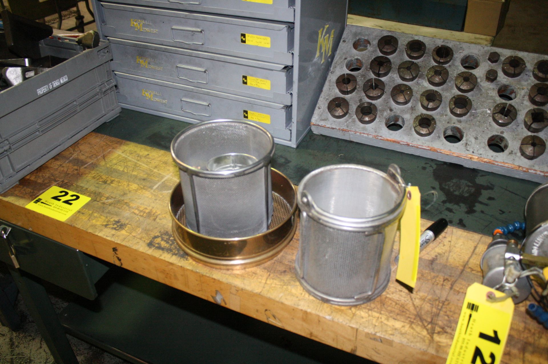 ASSORTED SIEVES AND BASKETS