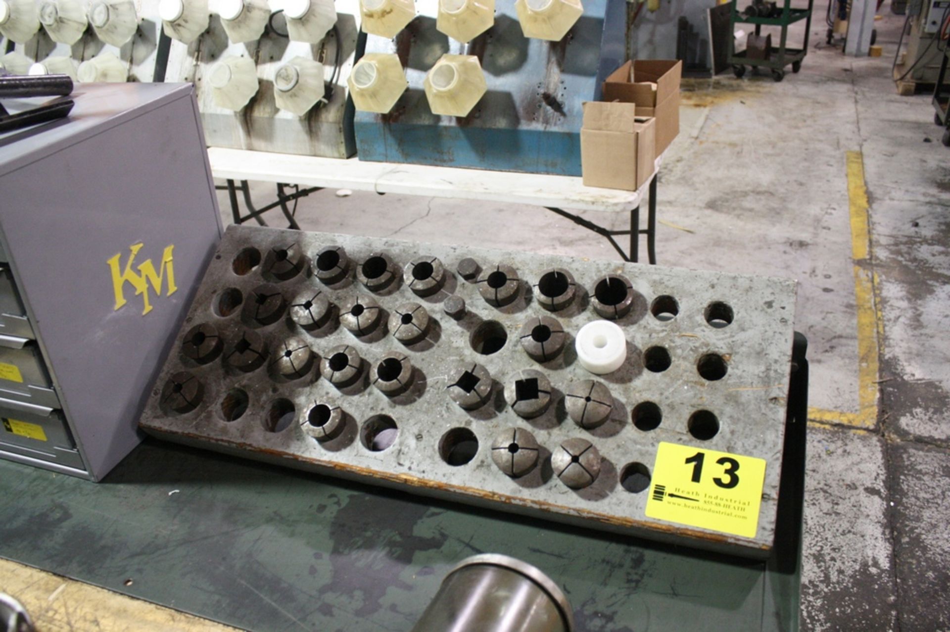 ASSORTED COLLETS WITH COLLET STAND