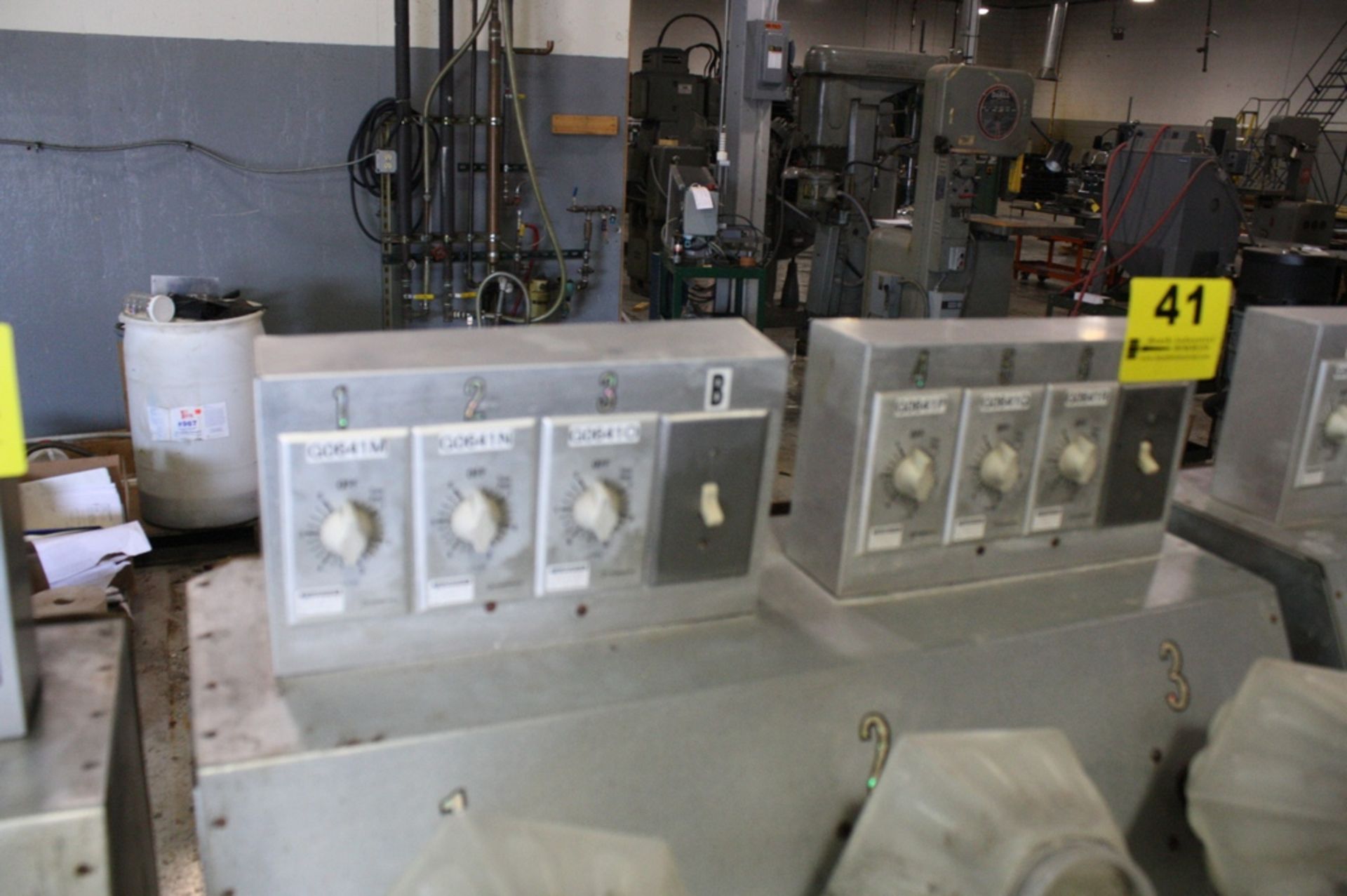 SIX STATION CUSTOM ELECTRIC ROTARY TUMBLING SYSTEM, WITH ALL RELATED TIMERS & CONTROLS - Image 2 of 2