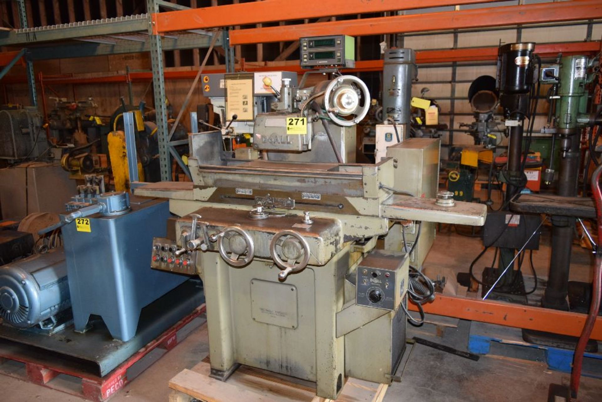 DOALL 6”X18” MODEL D618-7 HYDRAULIC SURFACE GRINDER, S/N 219-67384, WITH MITUTOYO DIGITAL CONTROL