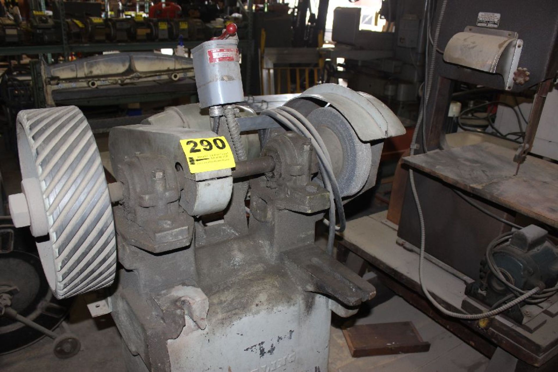 STERLING NO. 4 HEAVY DUTY 3-HP TWO HEAD GRINDER, 3,600 RPM, ON PEDESTAL - Image 2 of 2