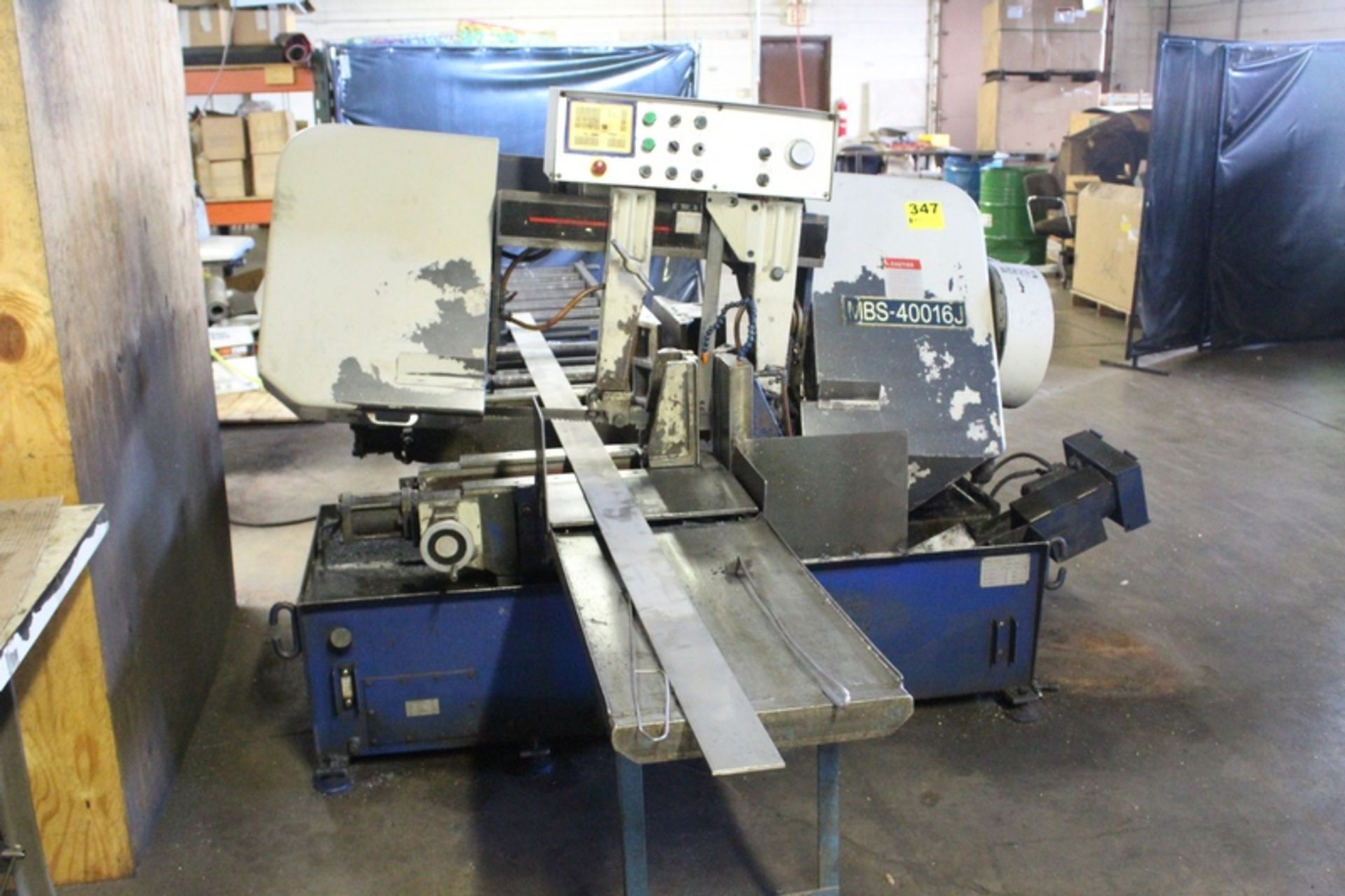 JET MODEL MBS-40016J AUTOMATIC HORIZONTAL BAND SAW, S/N 980716 (NEW 1998), WITH AUTOMATIC STOCK - Image 2 of 8