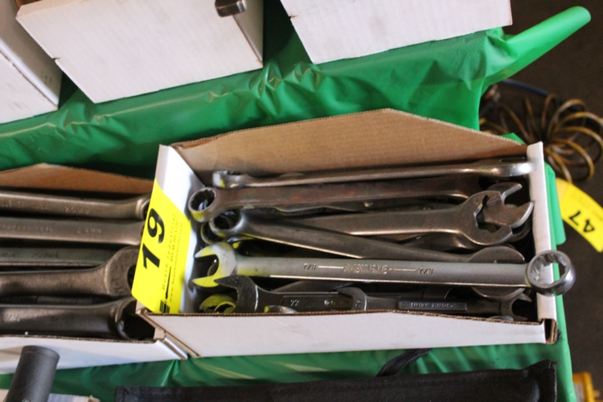 ASSORTED BOX AND OPEN END WRENCHES