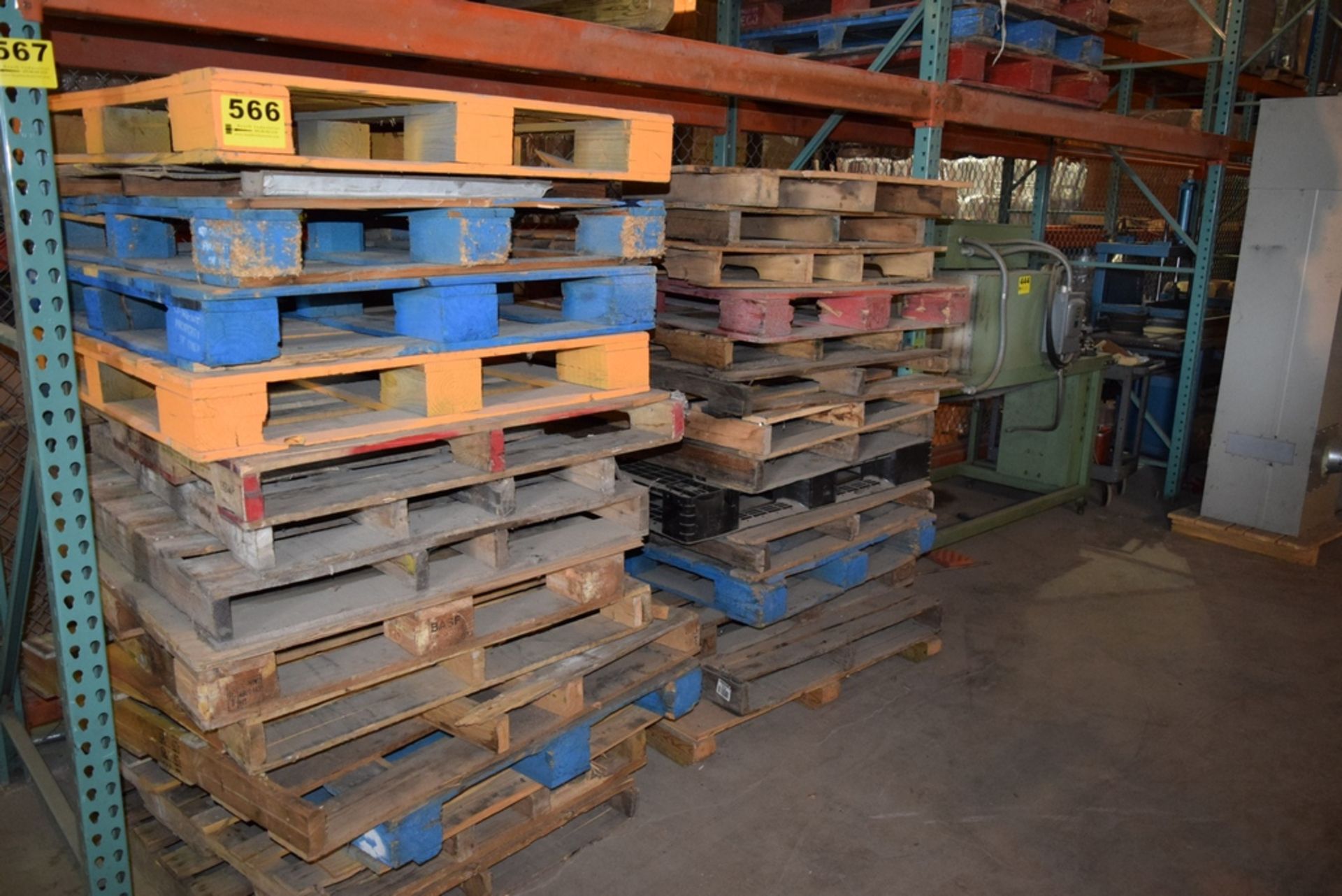 ASSORTED WOOD SKIDS & PALLETS