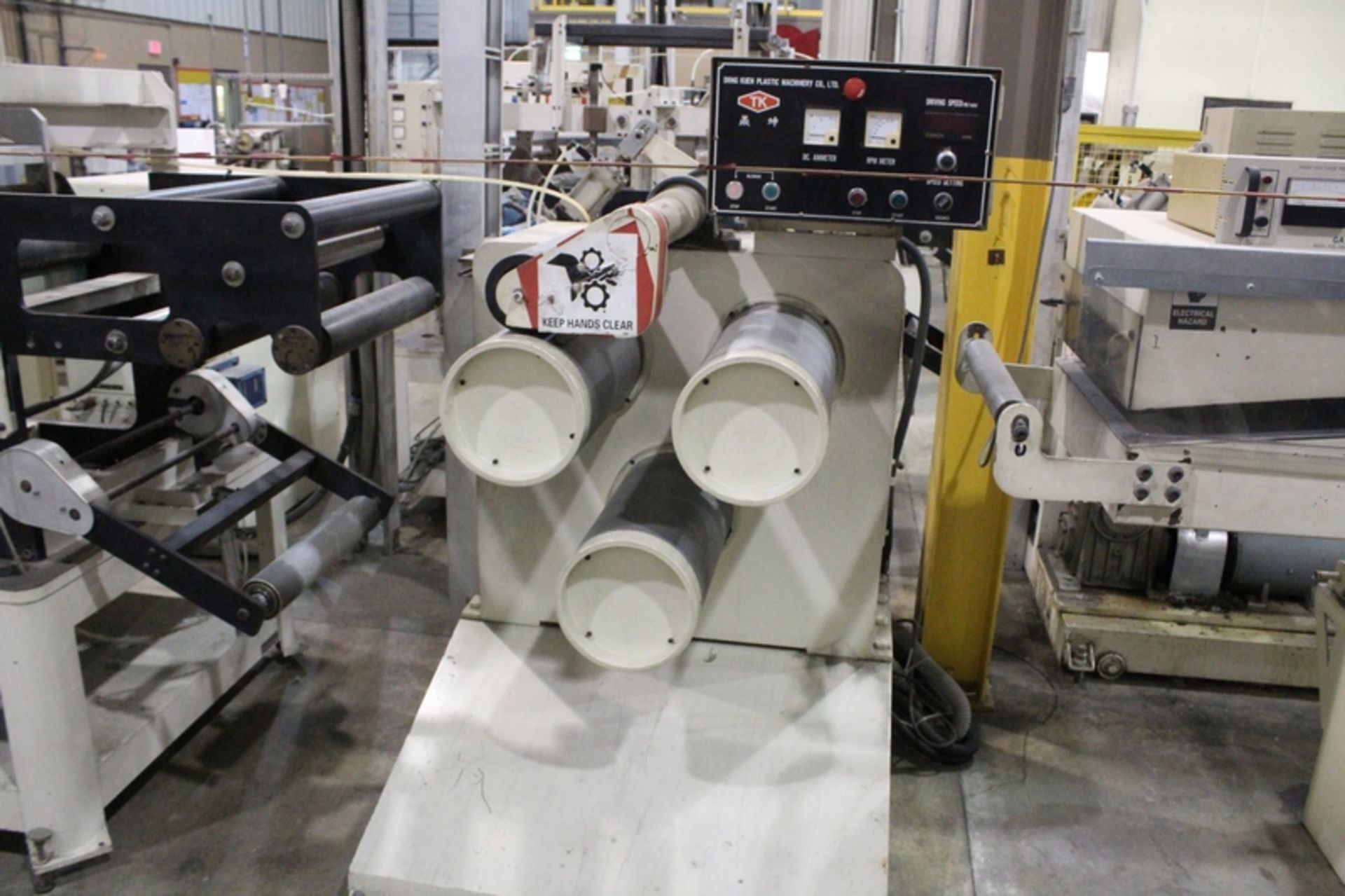 2 - Diing Kuen Model TK-FY30 3 Roll S Roll Stands, s/n 970102 (New 1997), Size 300MML, Digital Conch - Image 3 of 7
