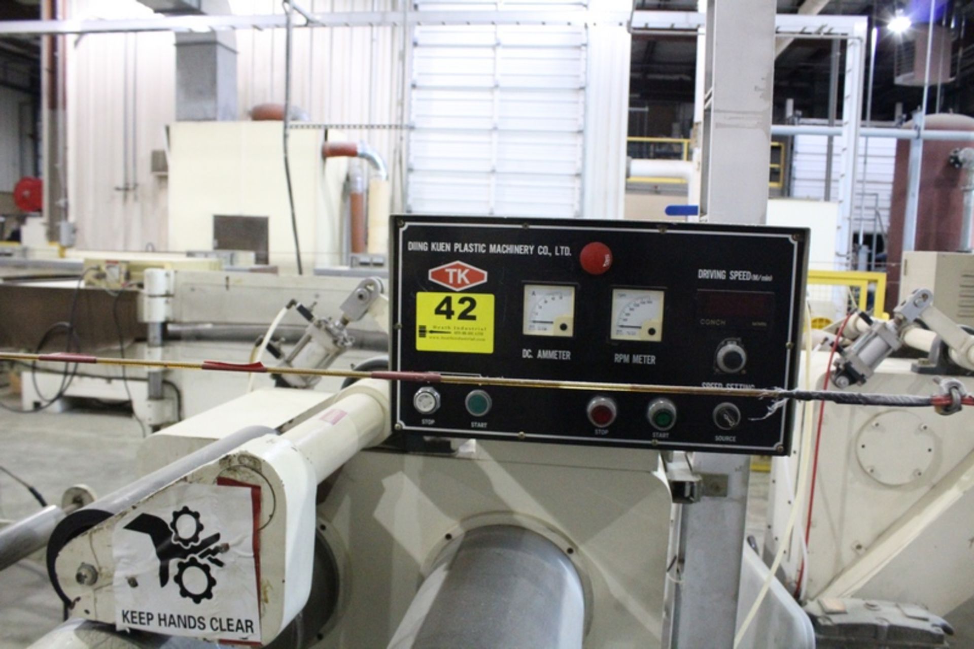 Fiber Making Line No. 1 Consisting of: 24” 3 Station Payoff Stand, 2 - Diing Kuen Model TK-FY30 3 - Image 8 of 40