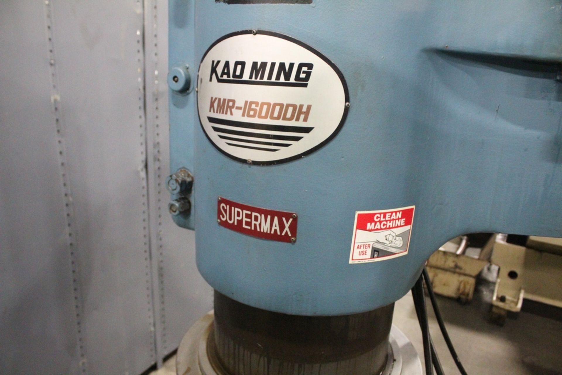 KAO MING MODEL KMR-1600DH SUPERMAX RADIAL ARM DRILL, 5' X 16" COLUMN, S/N 1888 (SHIPPING WEIGHT 10, - Image 6 of 6